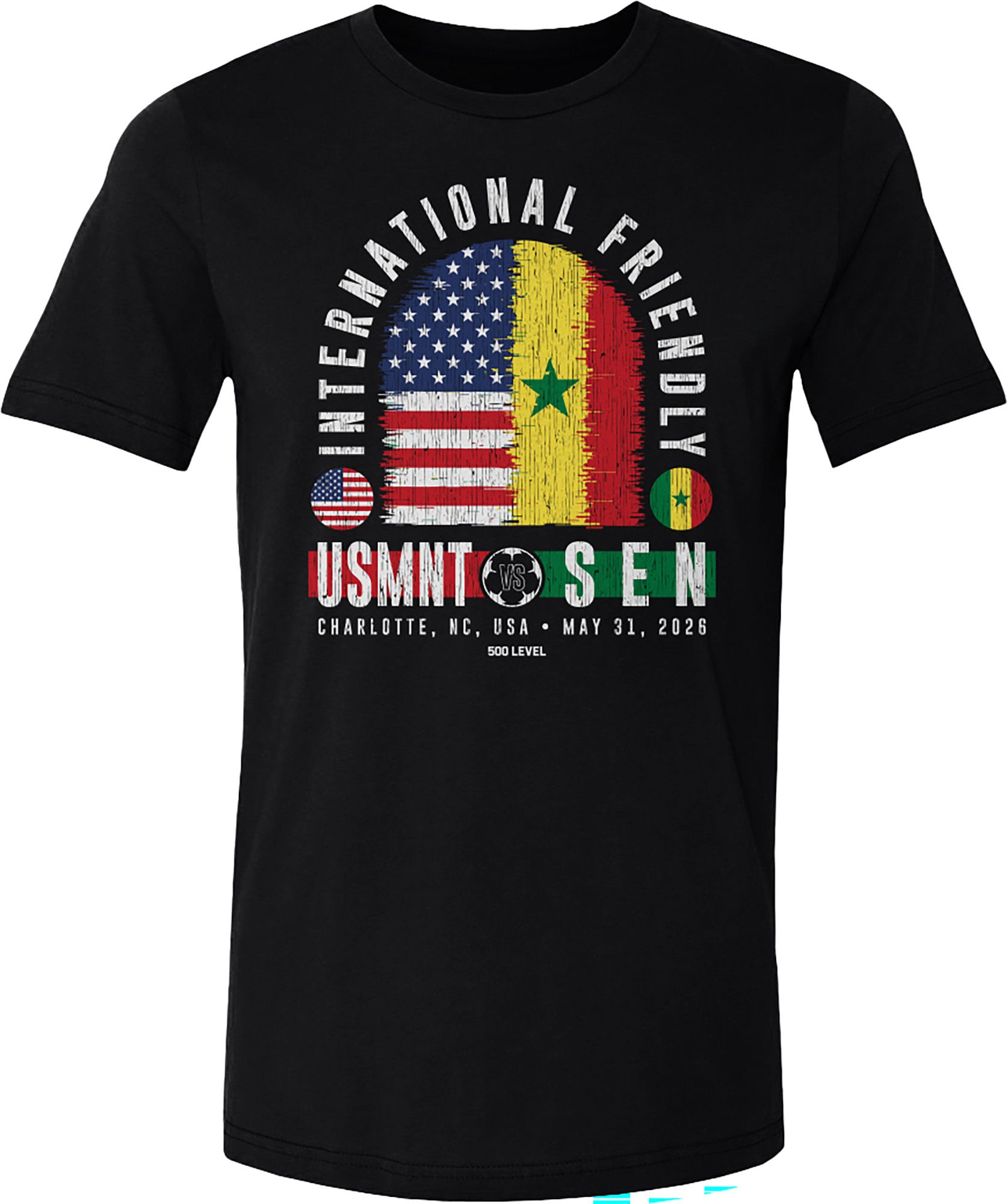 500 Level Adult USMNT VS. Senegal Charlotte International Friendly T-Shirt