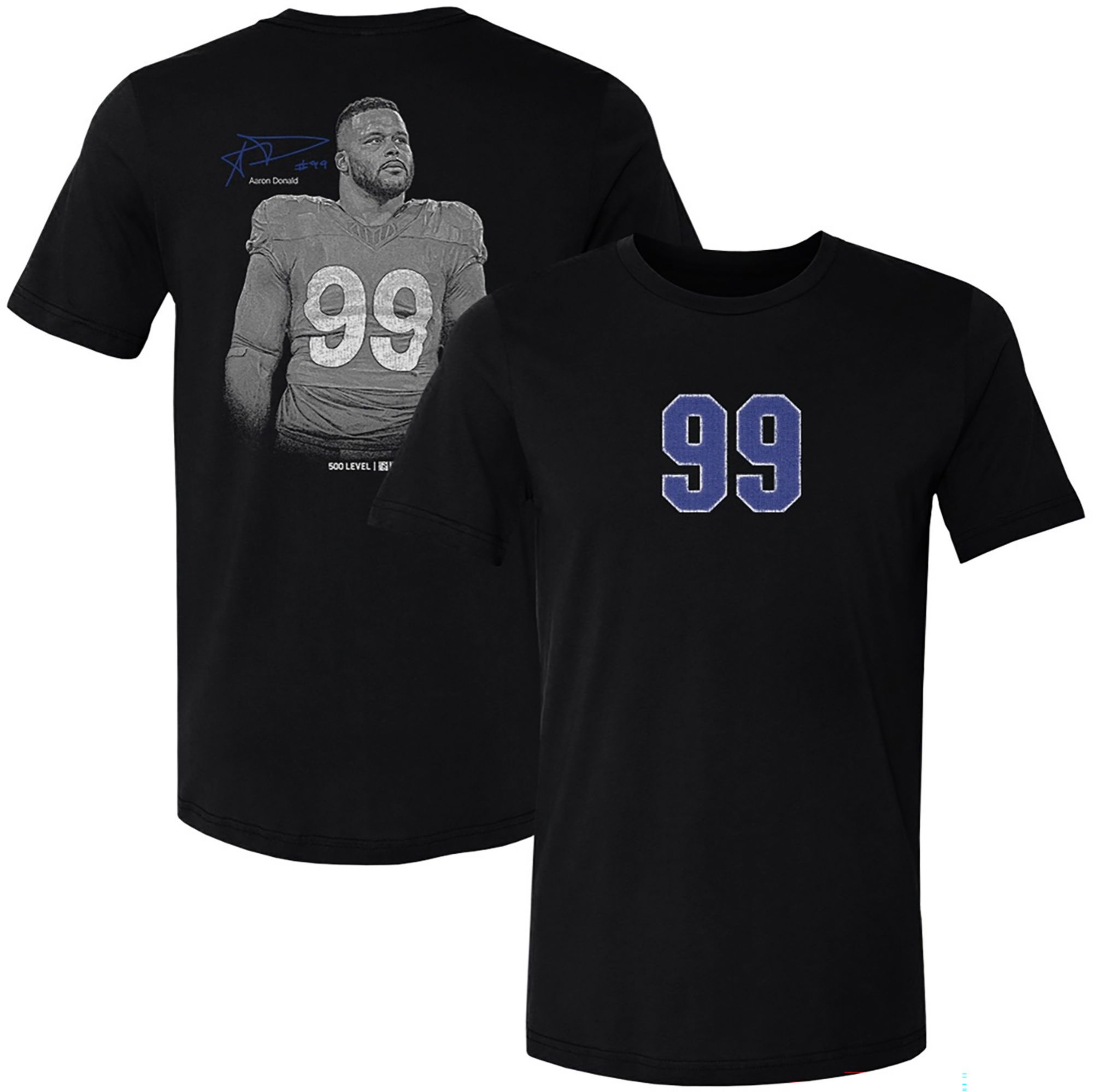 500 LEVEL Adult Los Angeles Aaron Donald Monogram T-Shirt