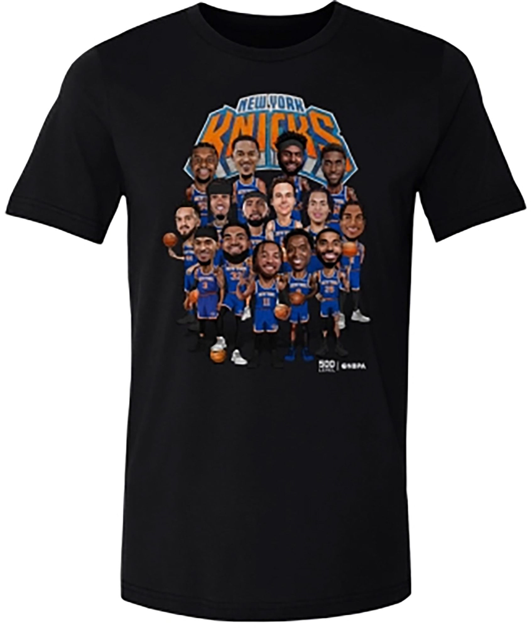 500 Level New York Knicks Team Caricature T-Shirt