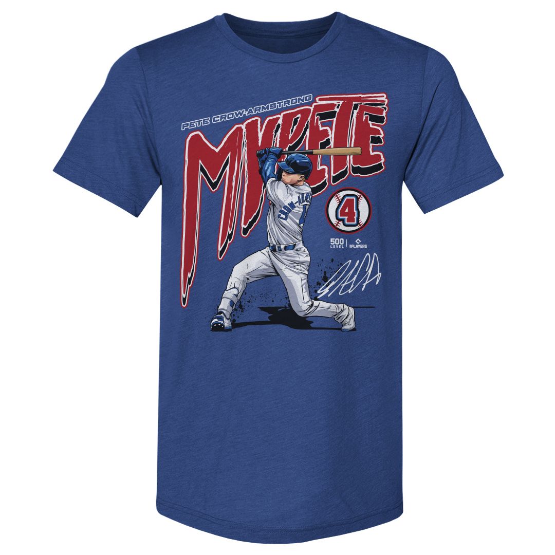 500 LEVEL MLB Adult Chicago Pete Crow-Armstrong Crewneck "MVPete" T-Shirt