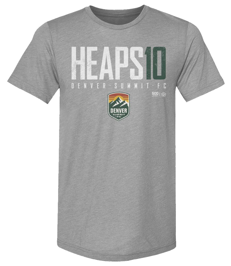 500 LEVEL Adult Denver Summit FC Gray 2026 T-Shirt