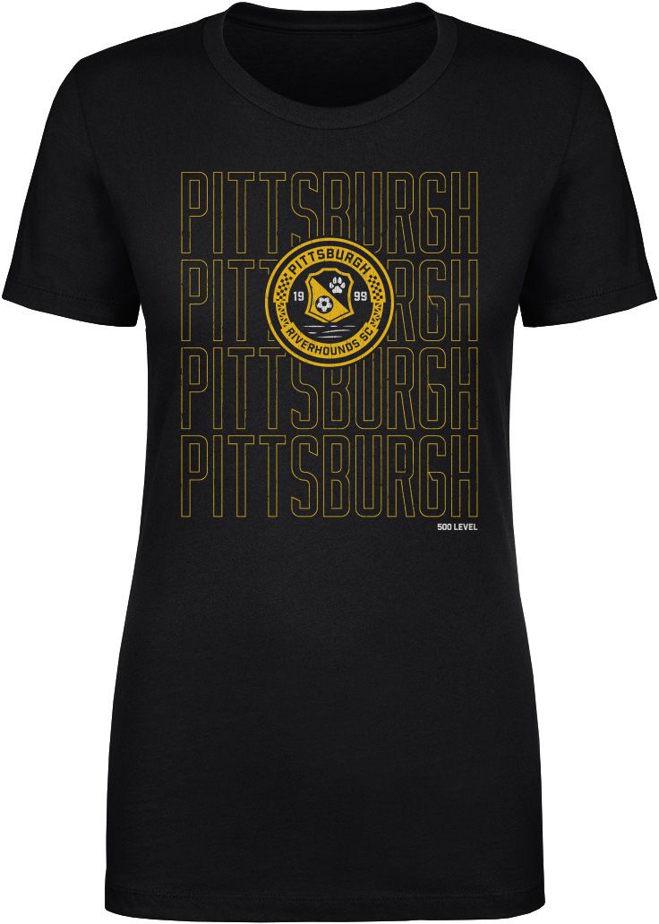 500 LEVEL Women's Pittsburgh Riverhounds Wordmark T-Shirt