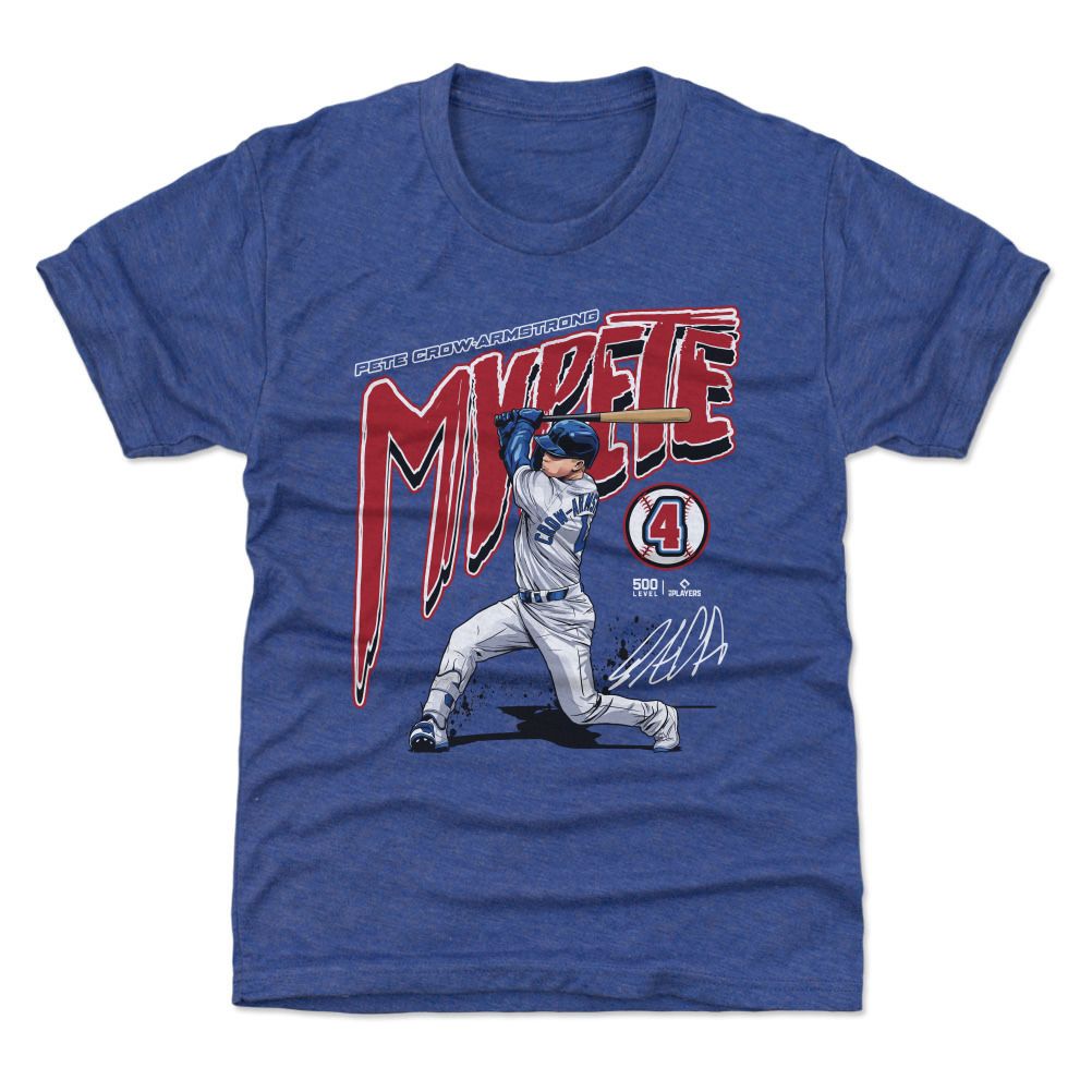 500 LEVEL MLB Adult Chicago Pete Crow-Armstrong Crewneck "MVPete" T-Shirt