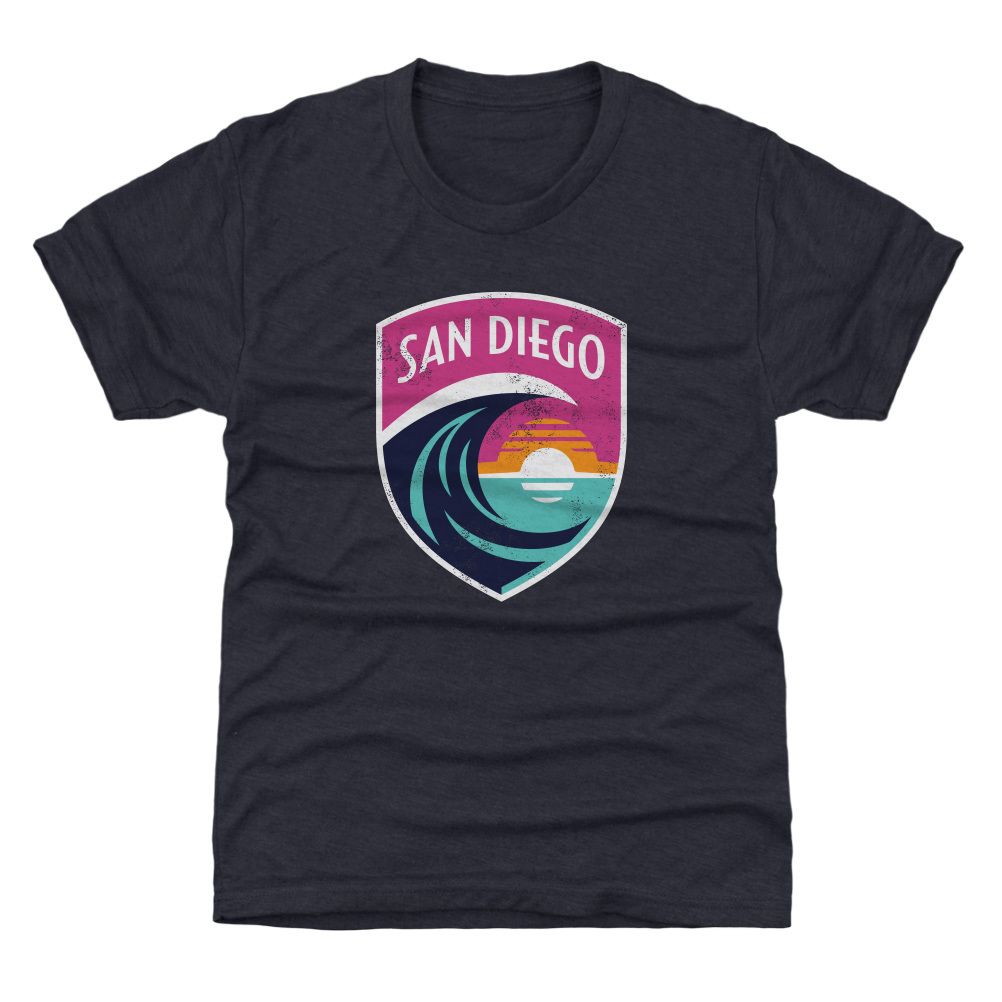 500 LEVEL Youth San Diego Wave FC Vintage Logo T-Shirt