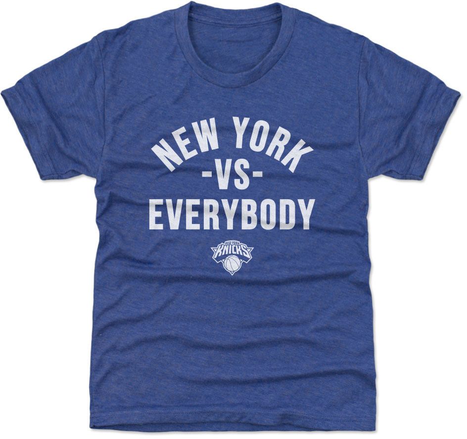 500 LEVEL Youth New York Knicks Blue New York vs Everybody T-Shirt