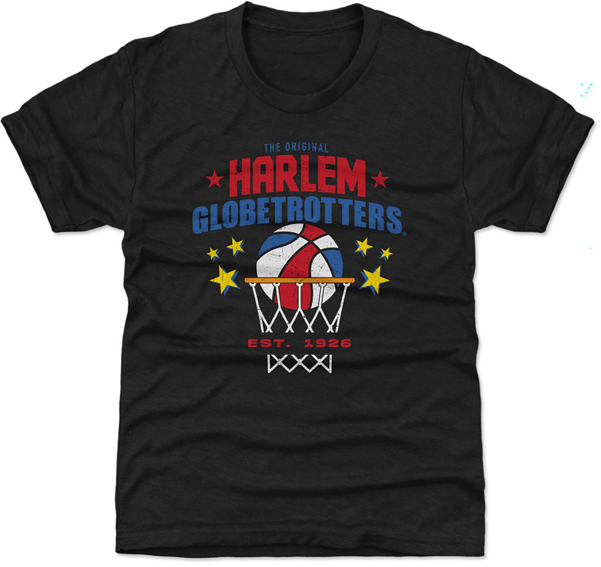 500 LEVEL Youth Harlem Globetrotters Black 'Nothing But Net' T-Shirt