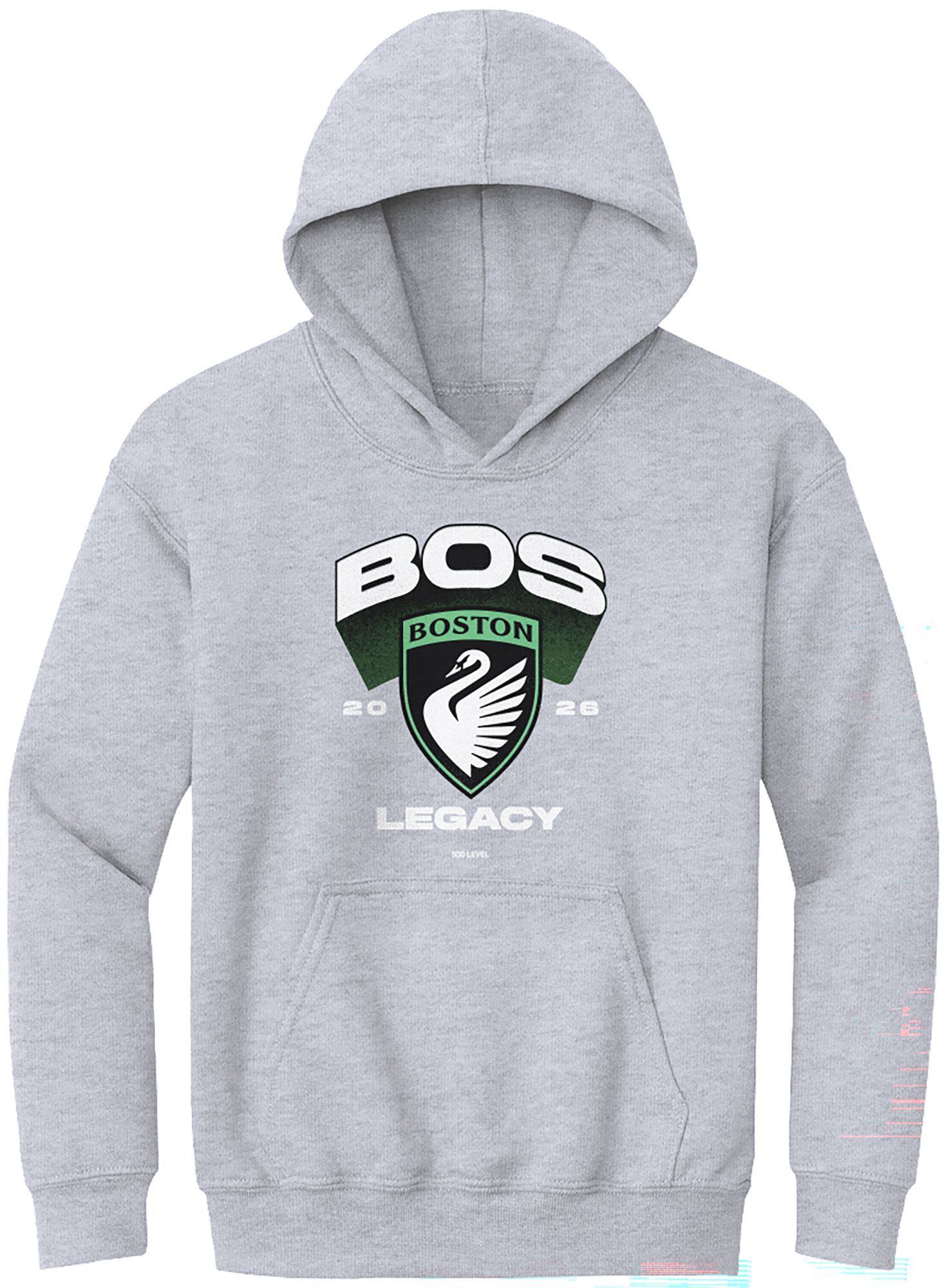 500 LEVEL Youth Boston Legacy FC Grey Emblem Hoodie