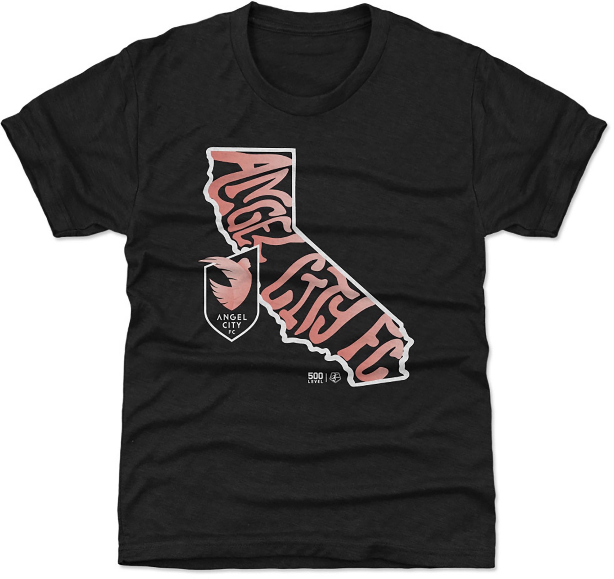 500 LEVEL Youth Angel City FC Black Groovy State T-Shirt