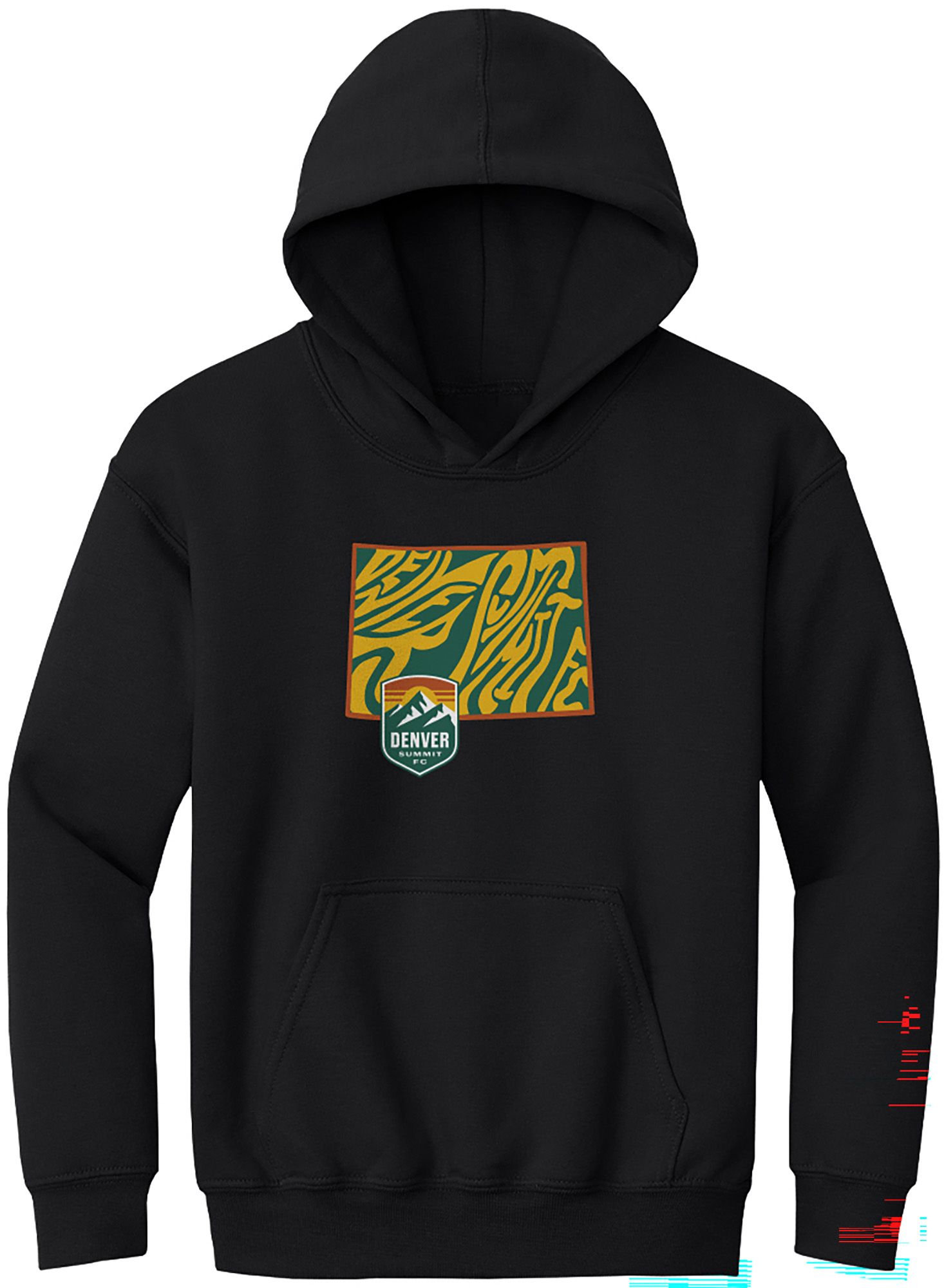 500 LEVEL Youth Denver Summit FC Black Groovy State Pullover Hoodie