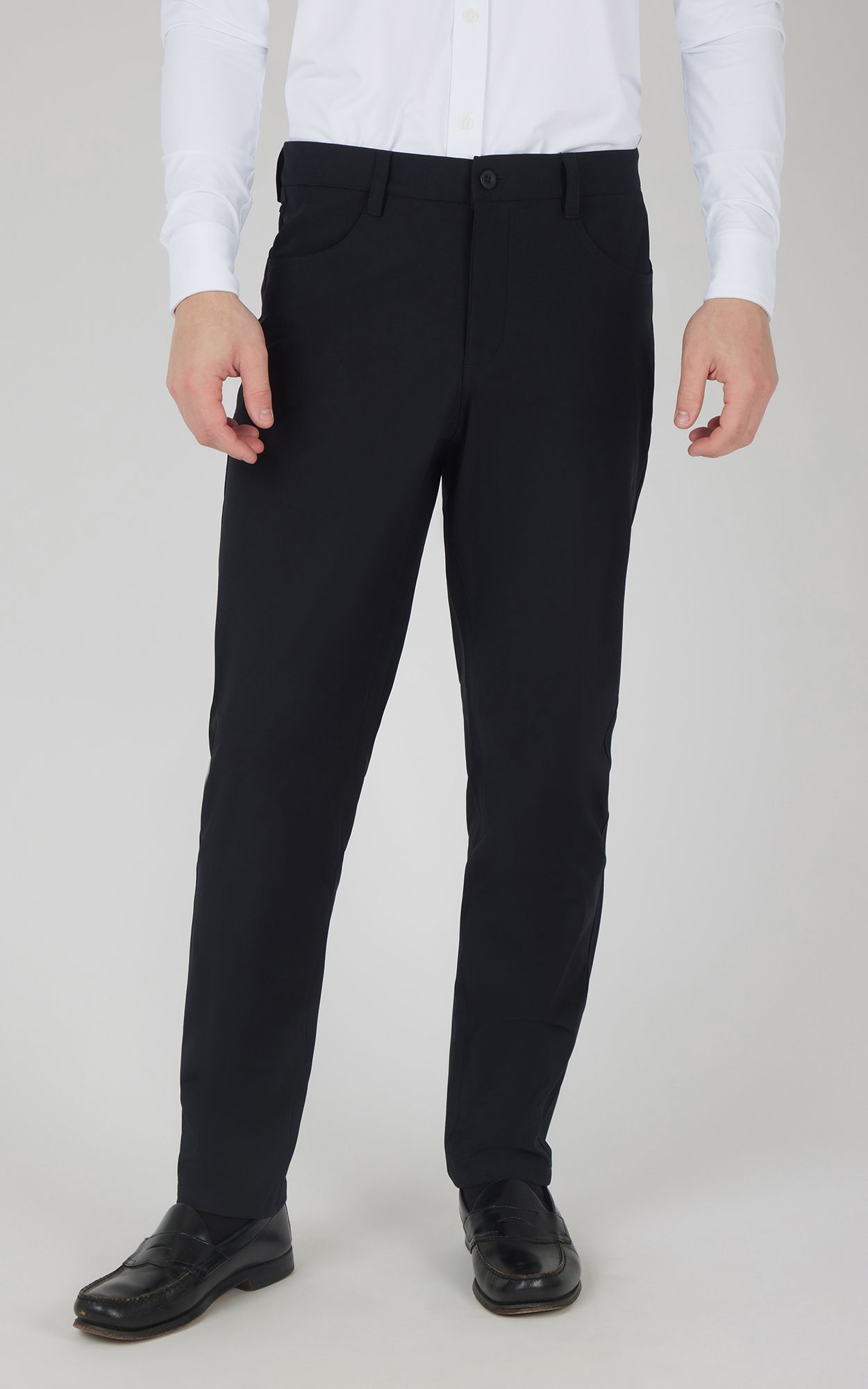 90 Degree by Reflex Men's Tricot Prime Time 5 Pocket Pant, Size 38, Black