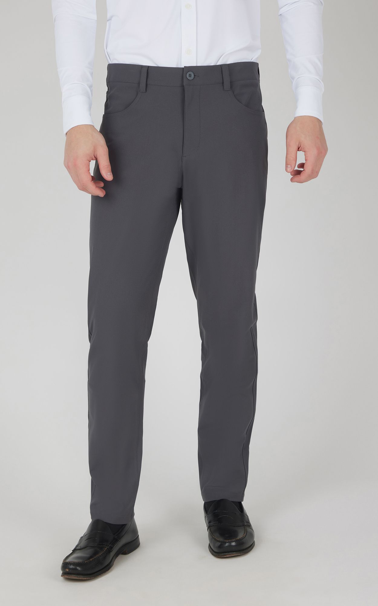 90 Degree by Reflex Men's Tricot Prime Time 5 Pocket Pant, Size 36, Iron Gate