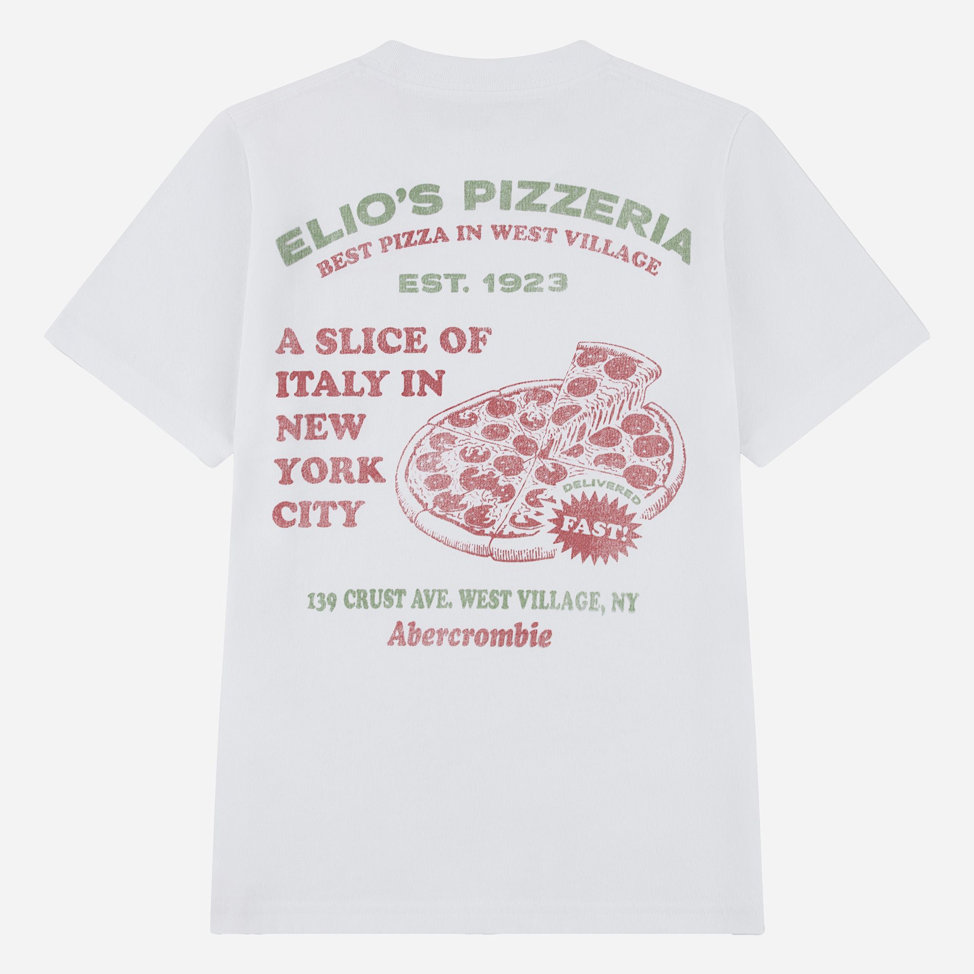 abercrombie kids pizzeria graphic tee