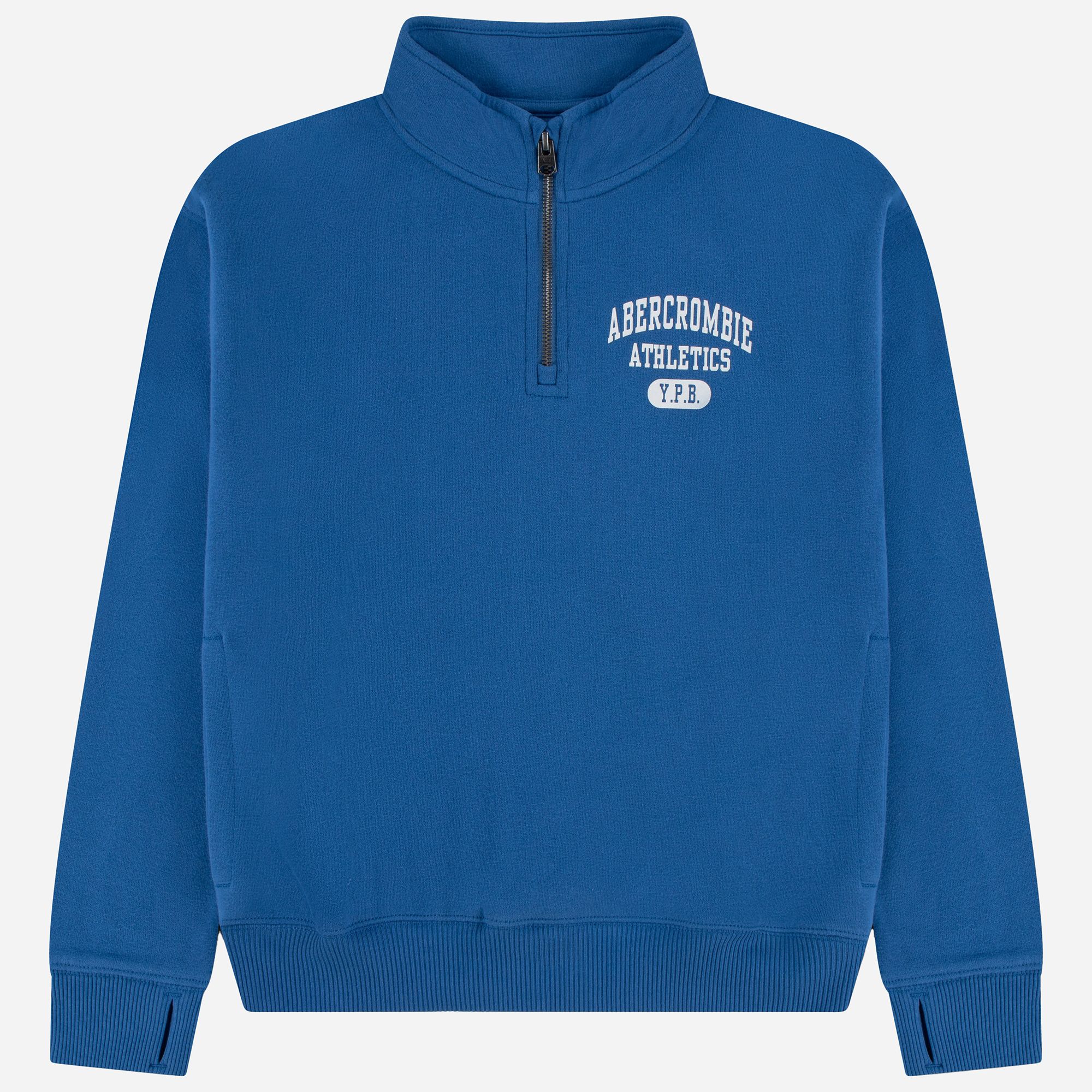 abercrombie kids 1/4-zip polo fleece pullover