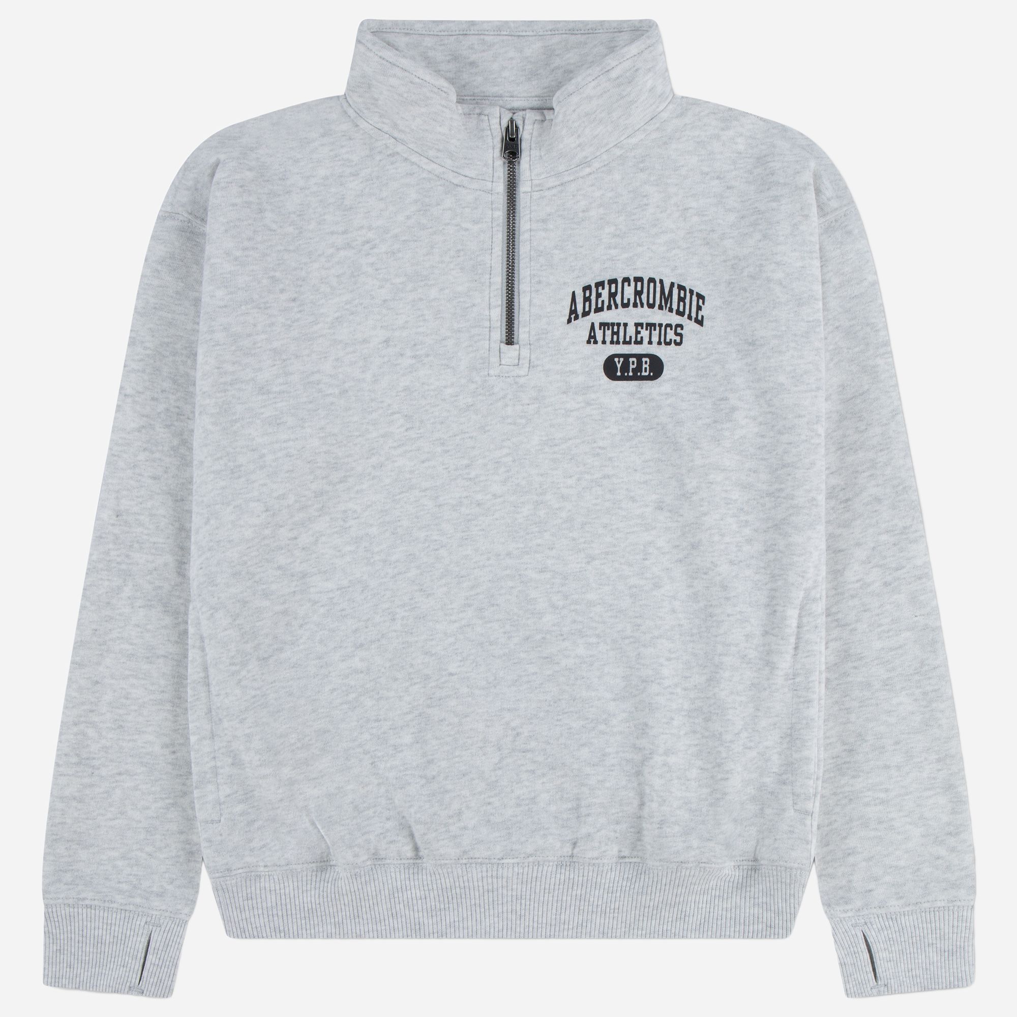 abercrombie kids 1/4-zip polo fleece pullover