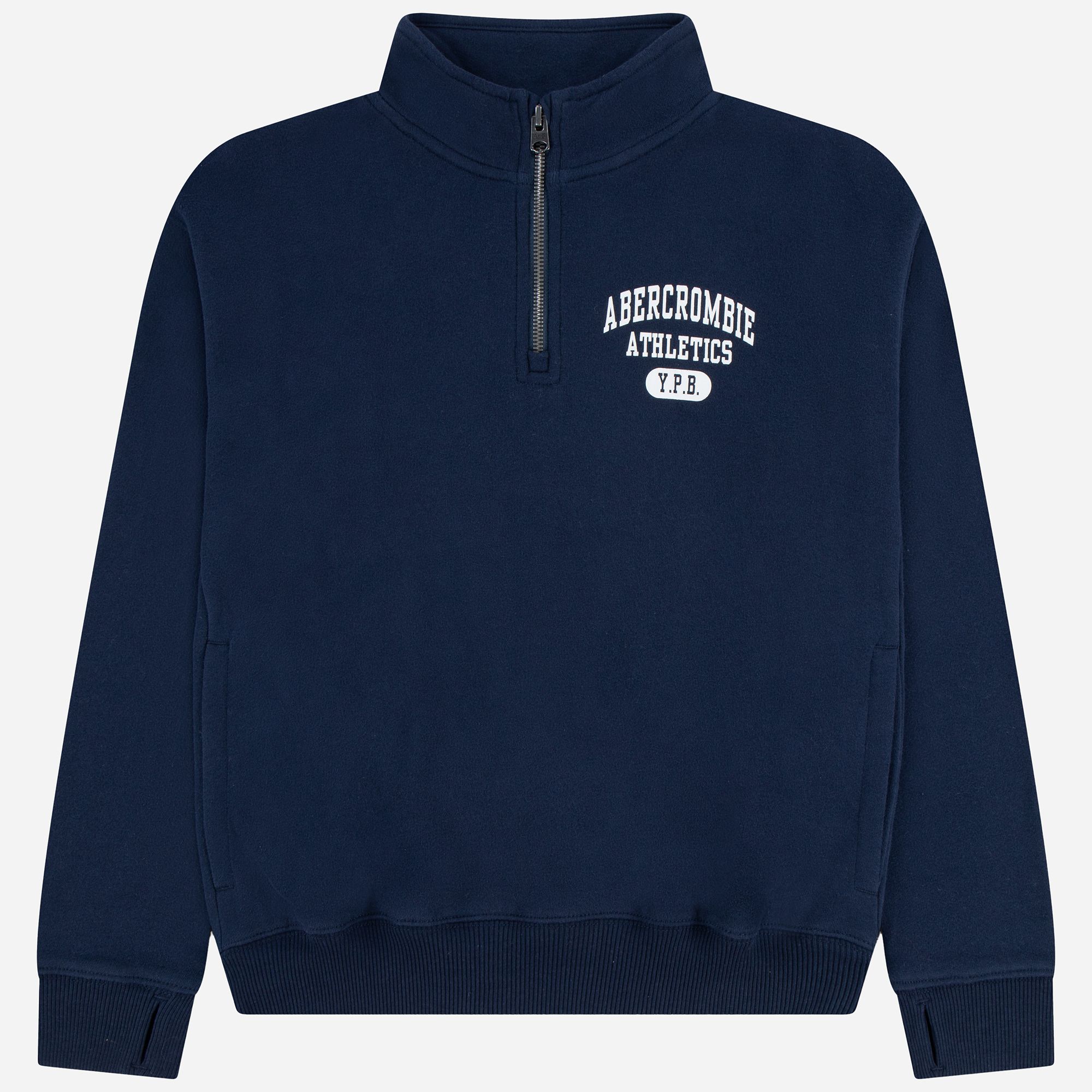 abercrombie kids 1/4-zip polo fleece pullover