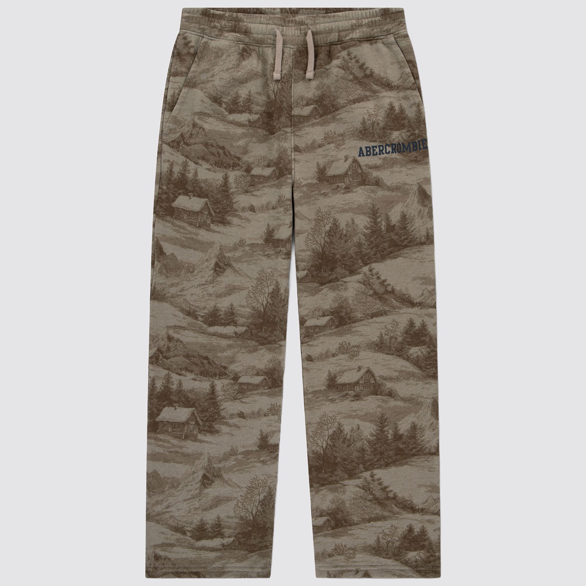 abercrombie kids camo fleece pants