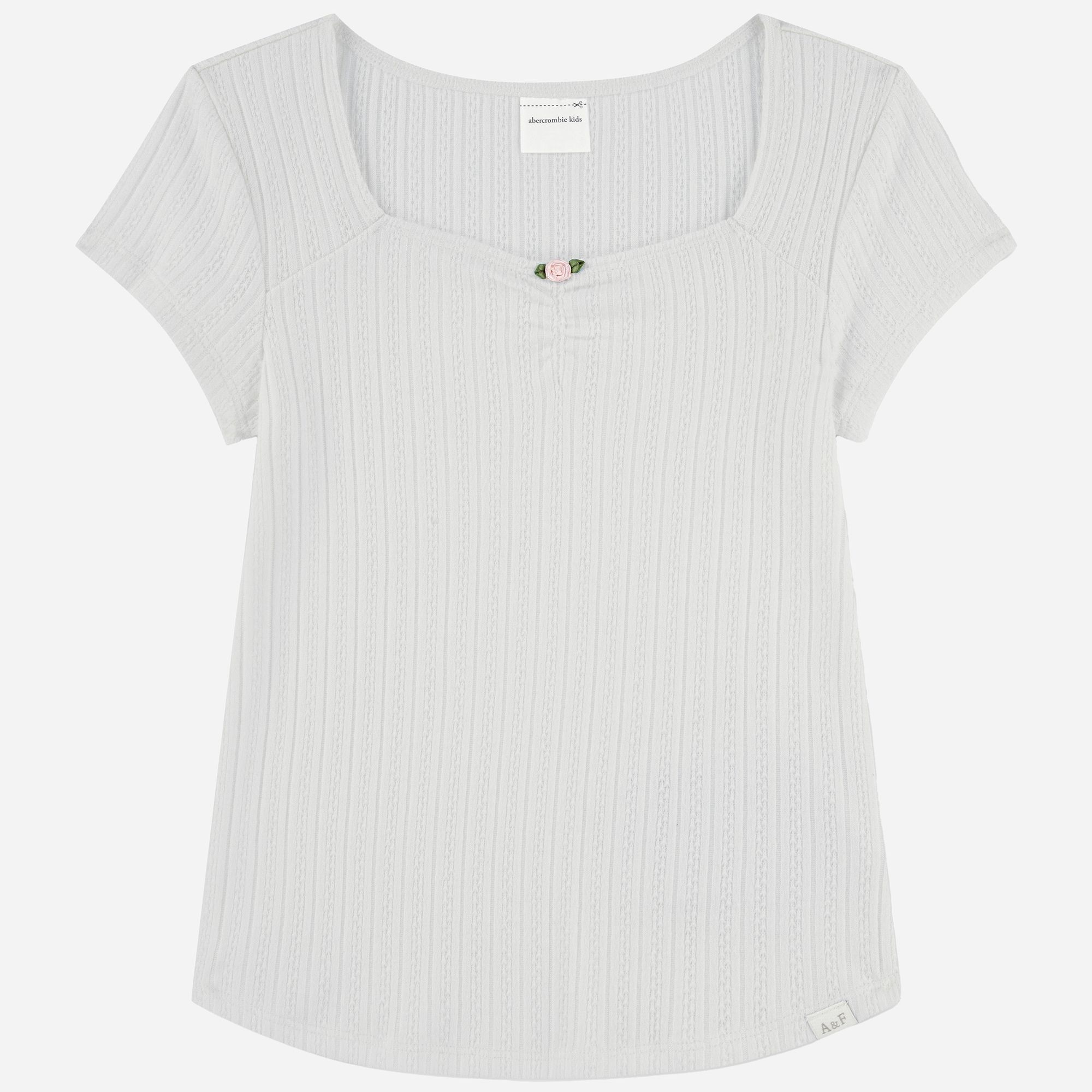 abercrombie kids rosette pointelle tee