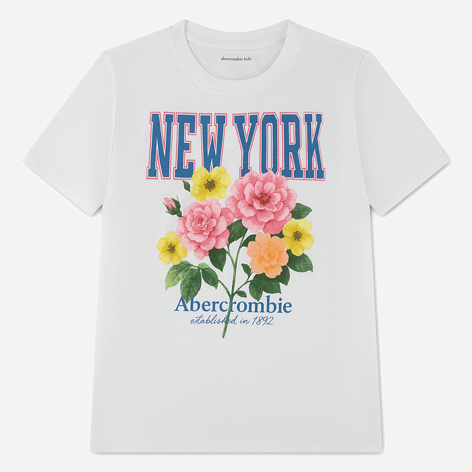 abercrombie kids new youth flower tee
