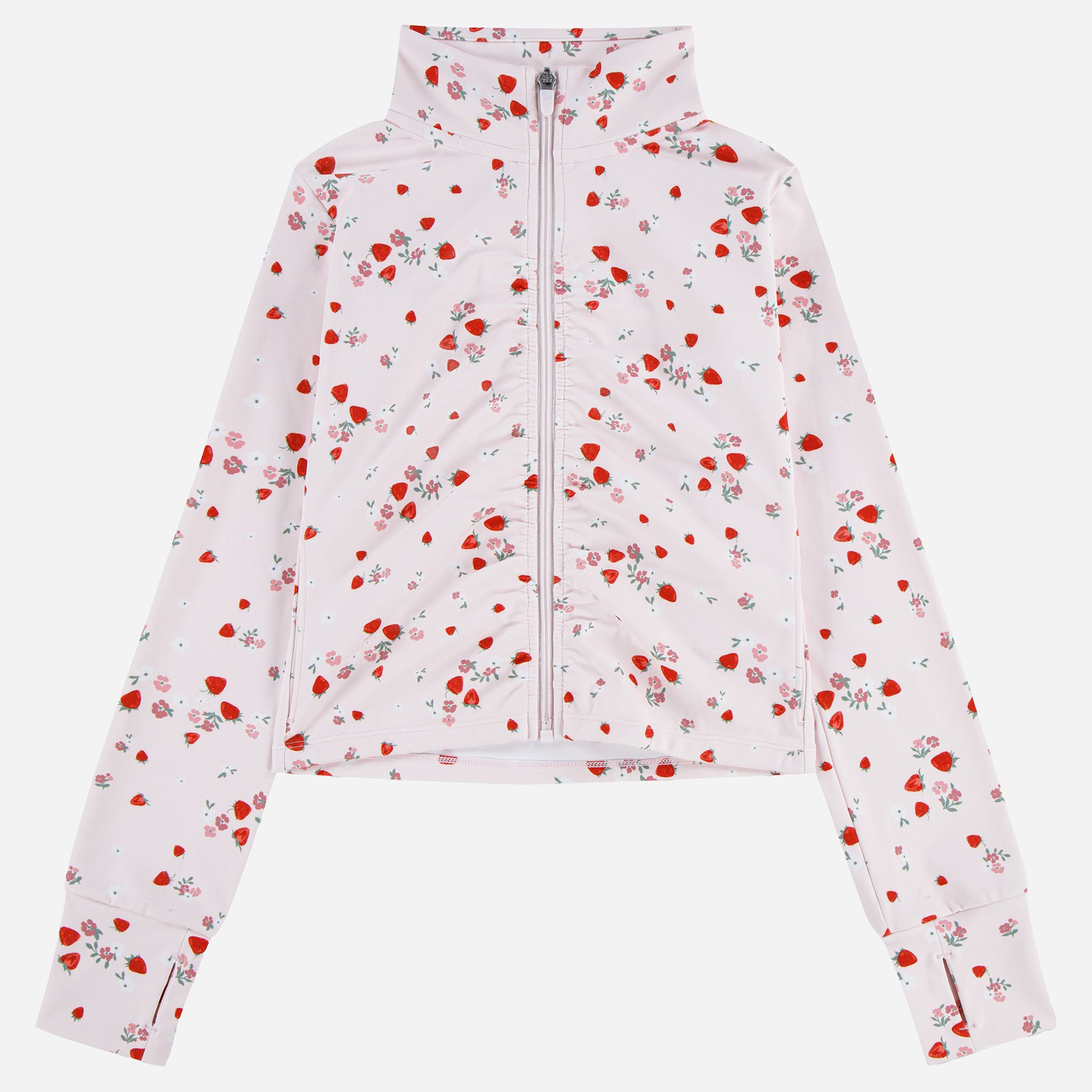 abercrombie kids ypb ruched full-zip jacket