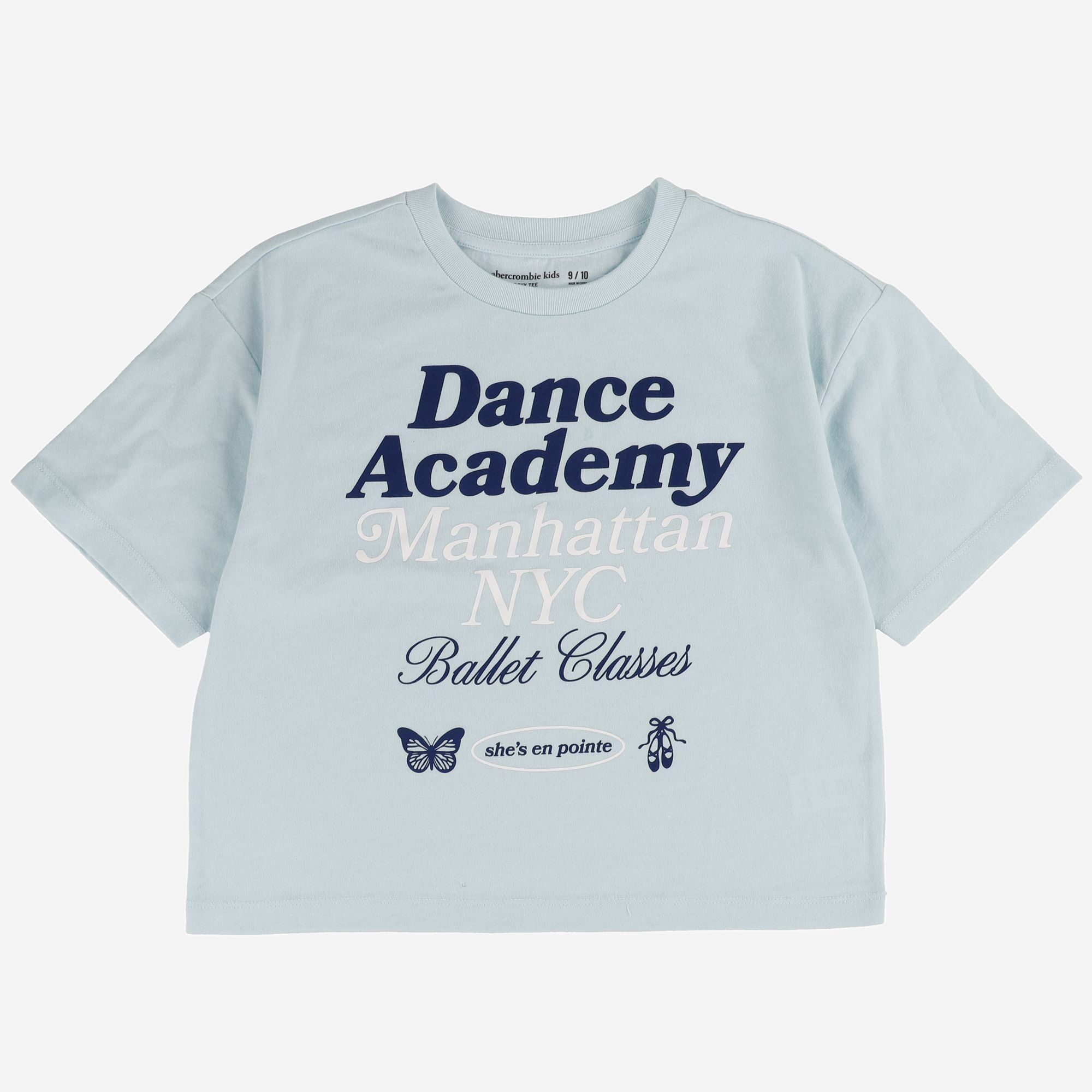 abercrombie kids dance academy boxy graphic tee