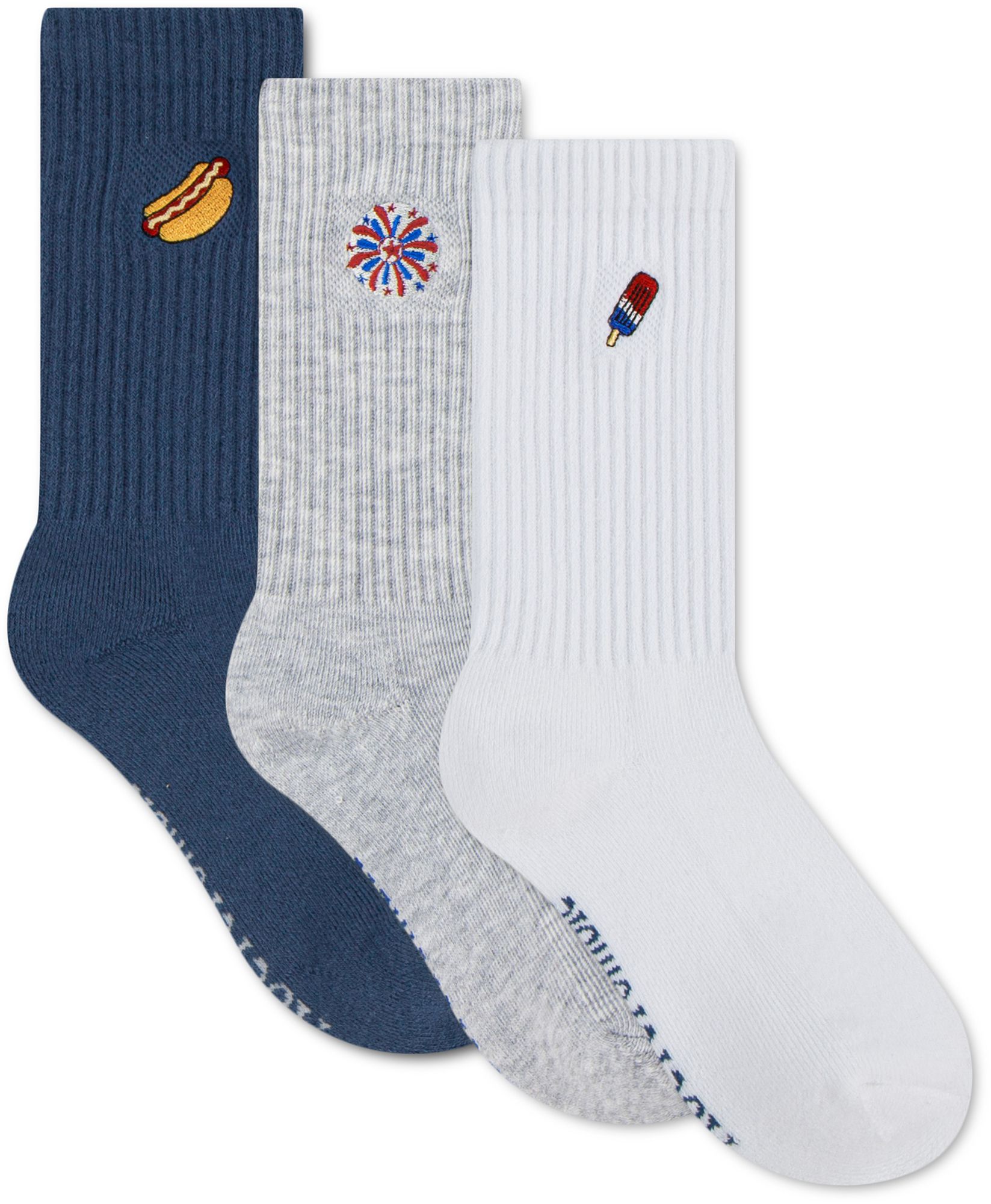 abercrombie kids 3-pack fashion crew socks