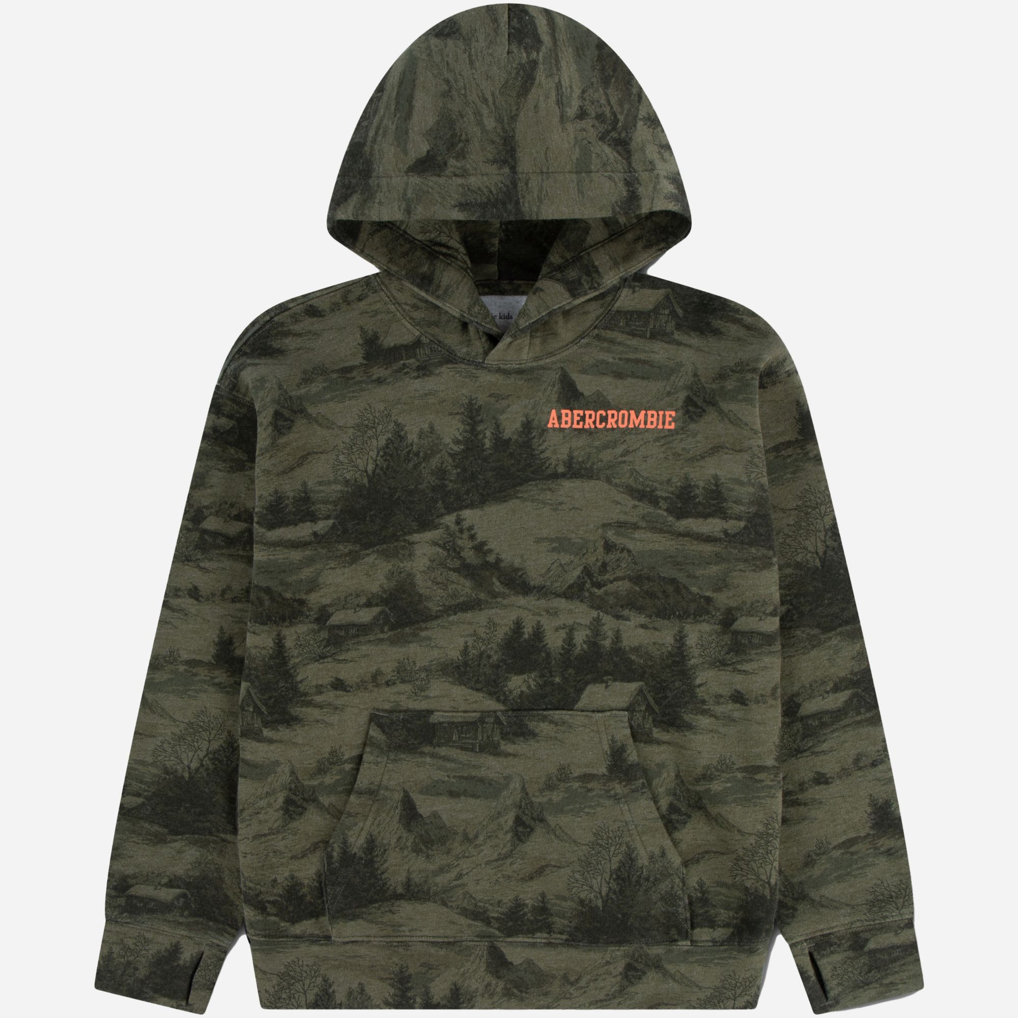 abercrombie kids forest printed pullover hoodie