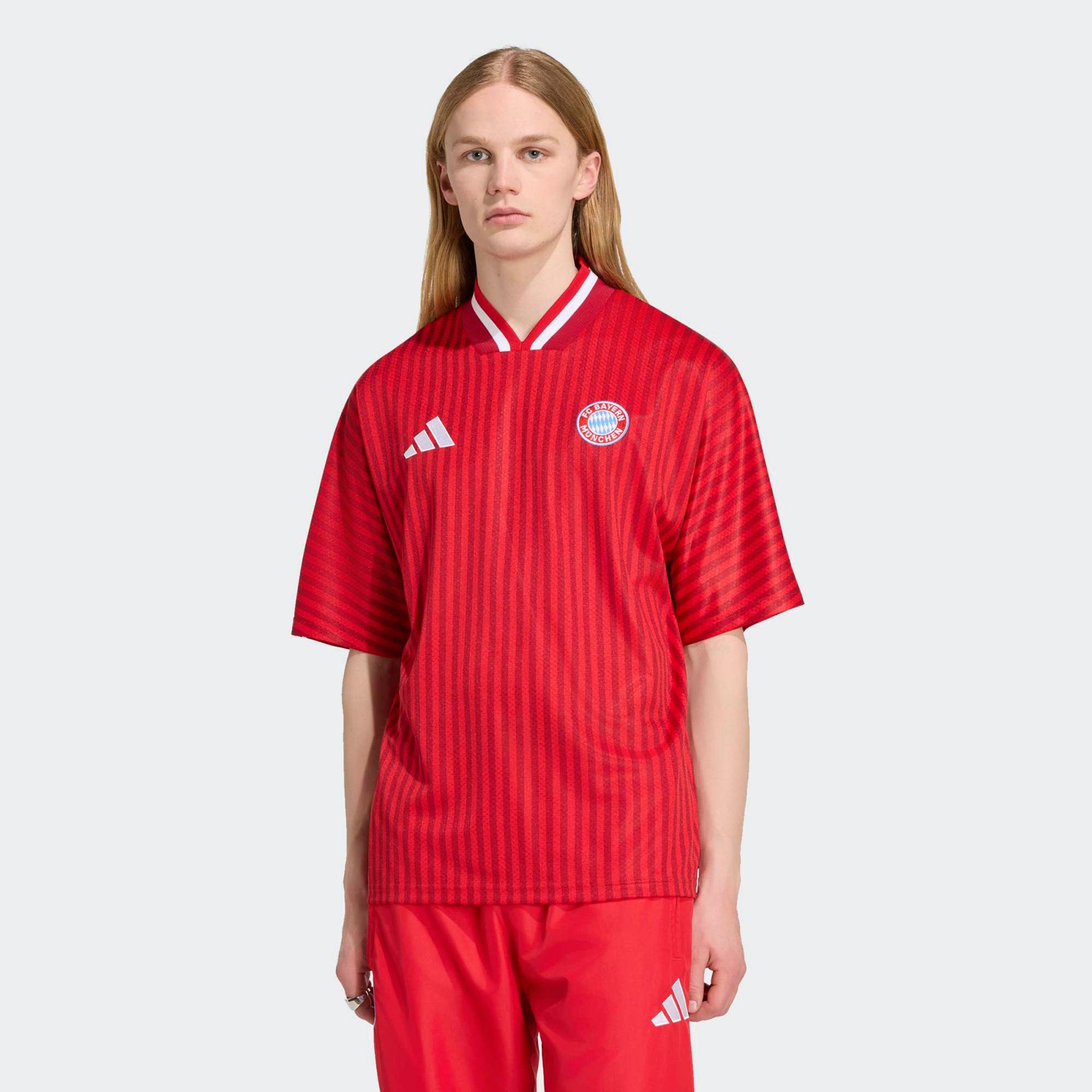 adidas Adult Bayern Munich 2026 Red Replica Jersey