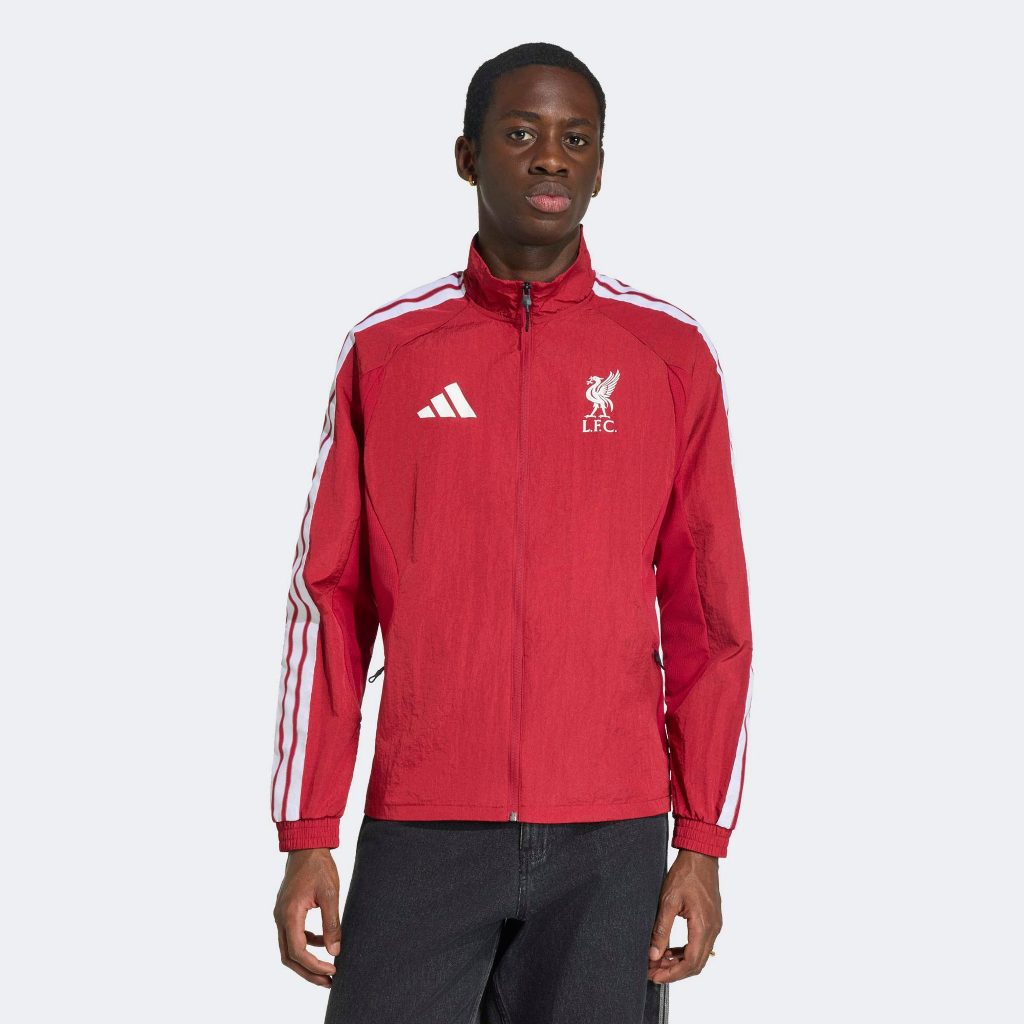 adidas Adult Liverpool 2026 Maroon Anthem Full Zip Jacket