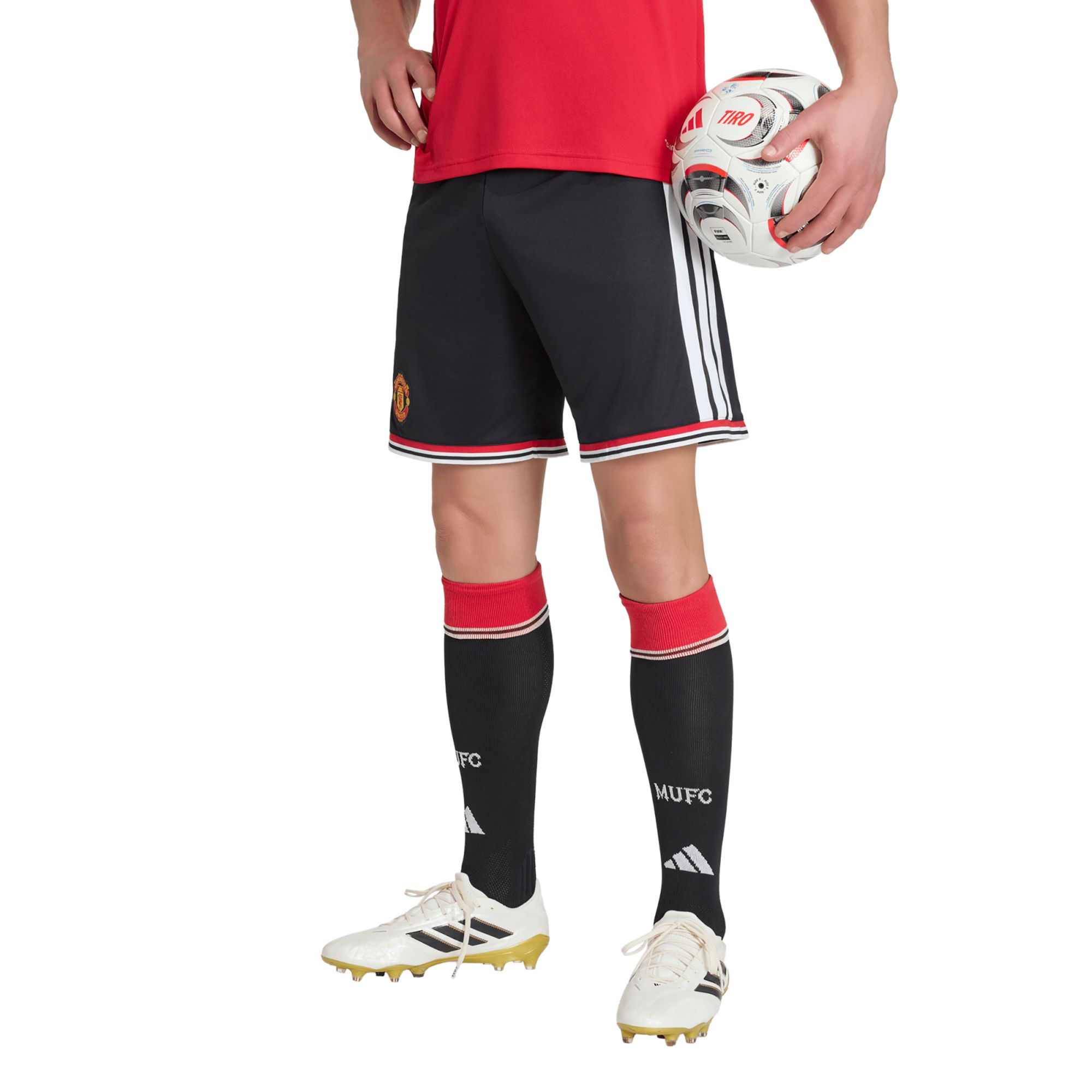 adidas Adult Manchester United 2026 Black Home Replica Shorts