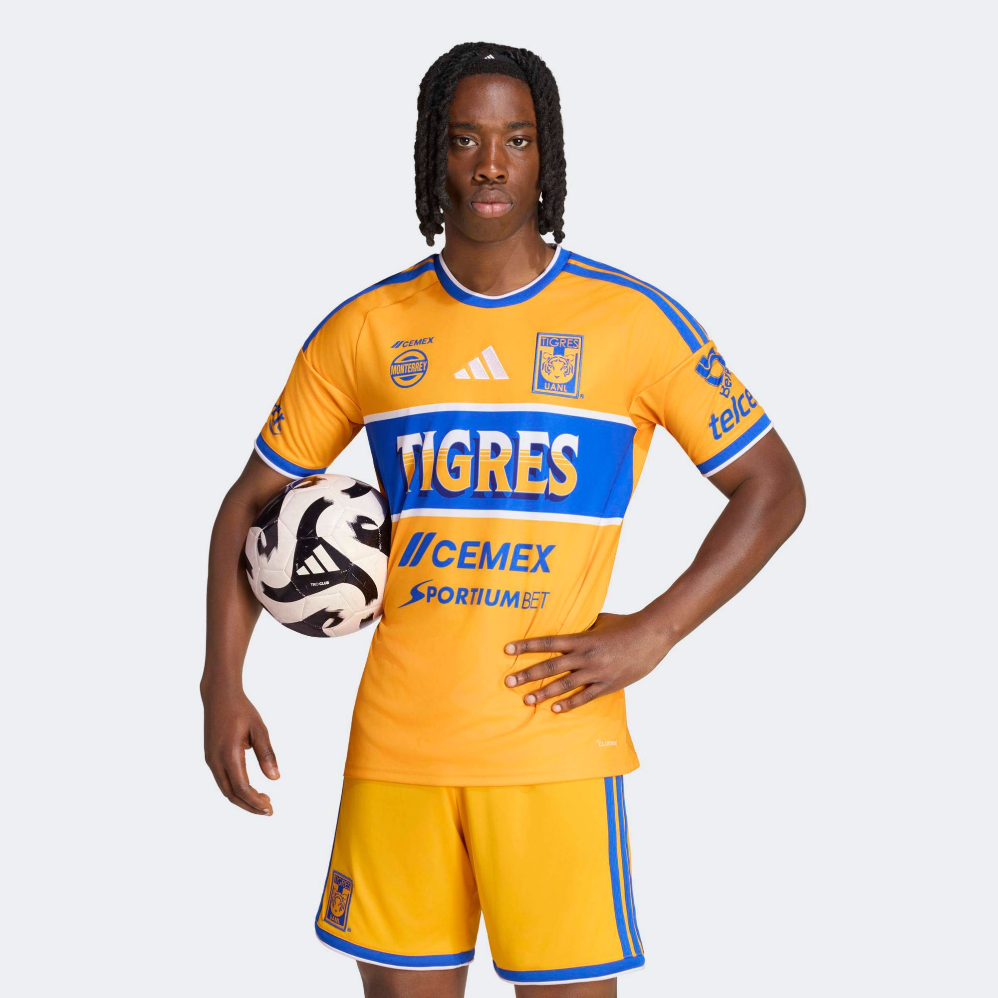 adidas Adult Tigres UANL Gold 2026 Home Replica Jersey