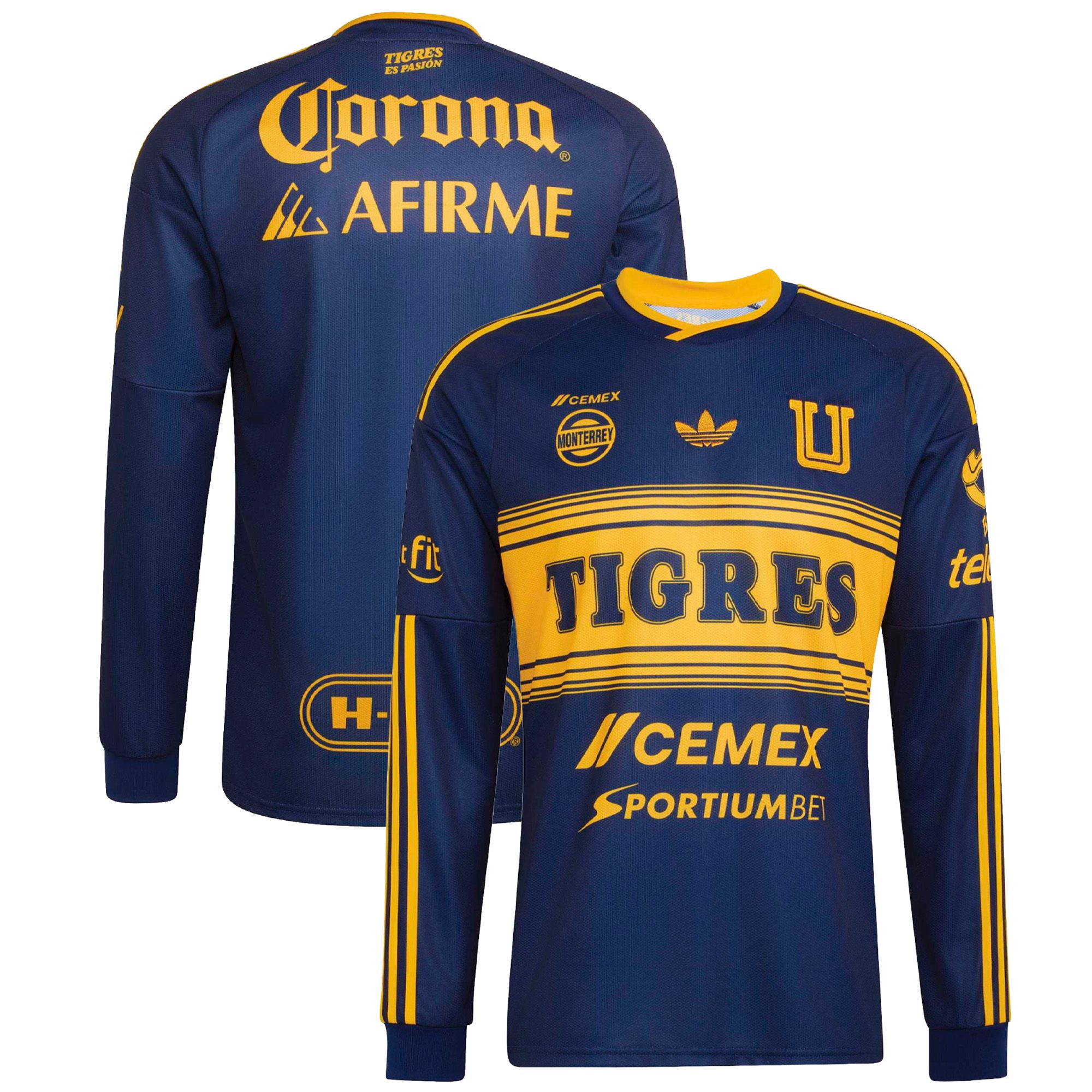 adidas Adult Tigres UANL 2026 Away Long Sleeve Replica Jersey