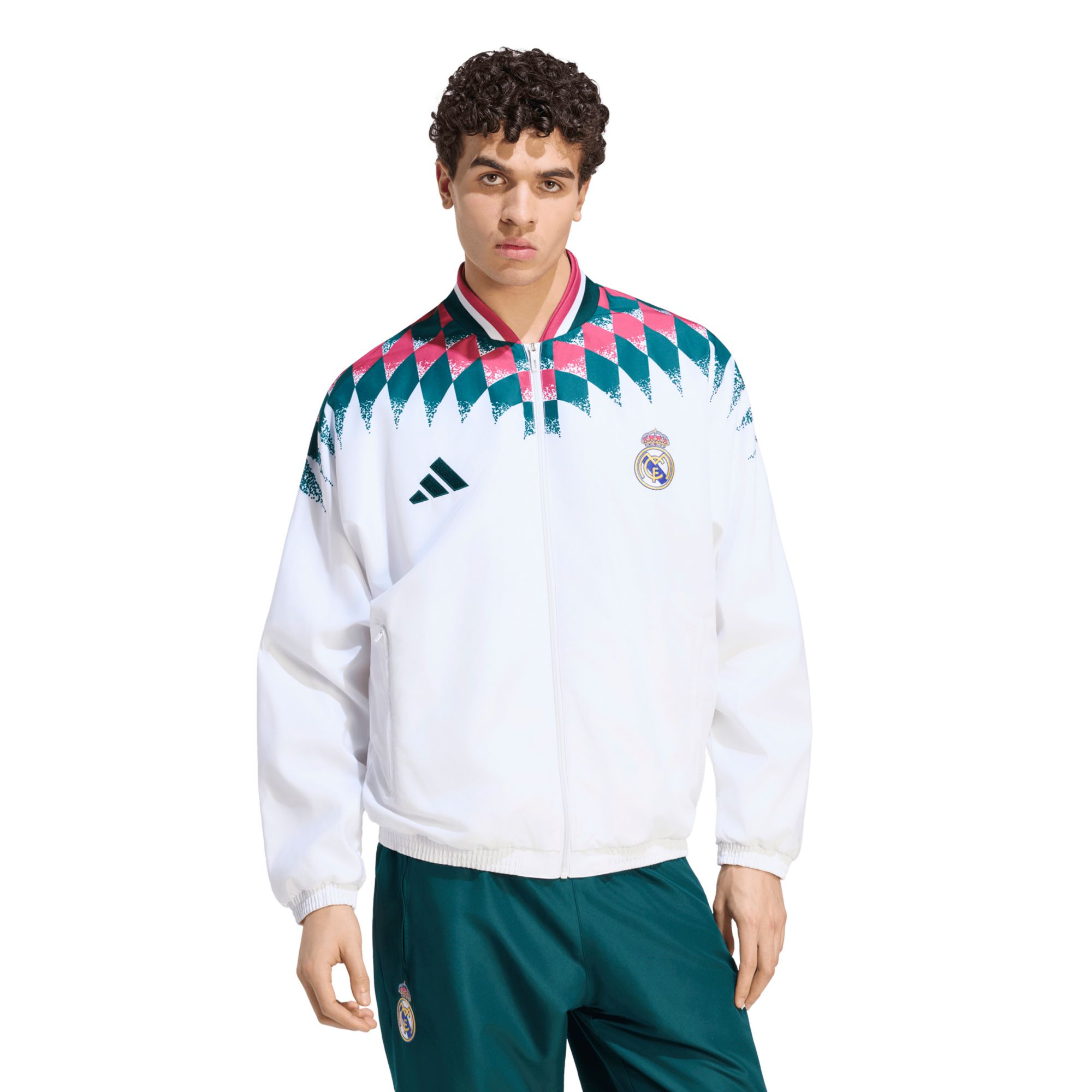 adidas Adult Real Madrid White 2026 Jacket