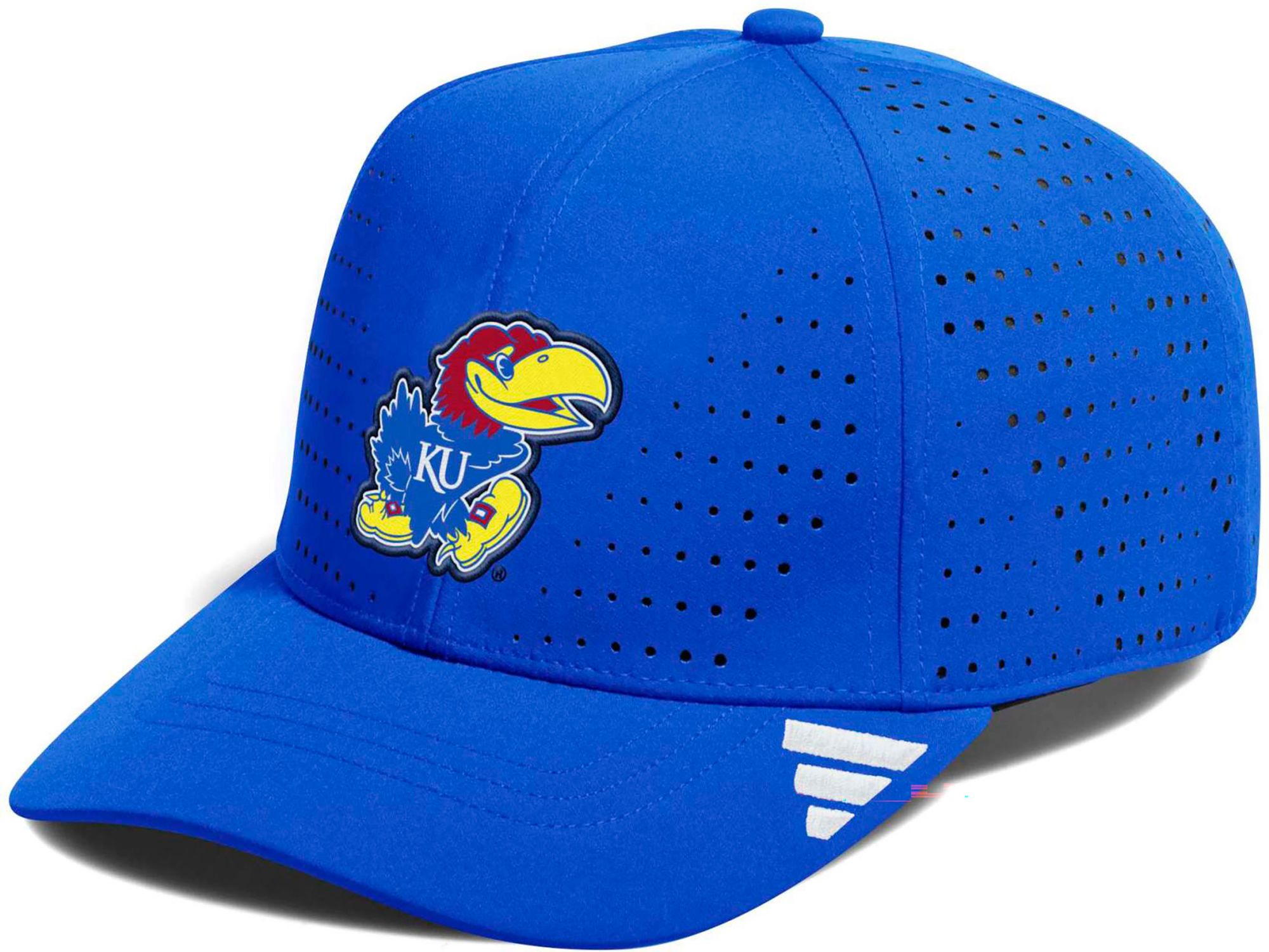adidas Adult Kansas Jayhawks Structured Adjustable Performance Hat