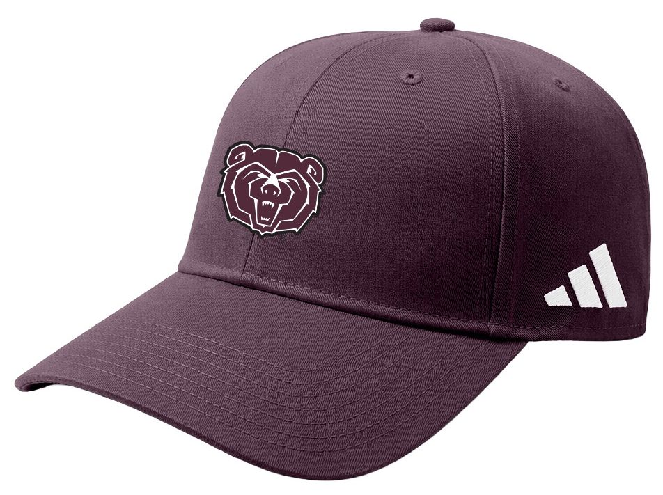 adidas Adult Missouri State Bears Maroon Washed Slouch Adjustable Hat