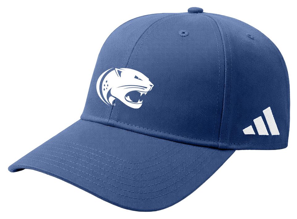 adidas Adult South Alabama Jaguars Navy Washed Slouch Adjustable Hat, Men's, Blue