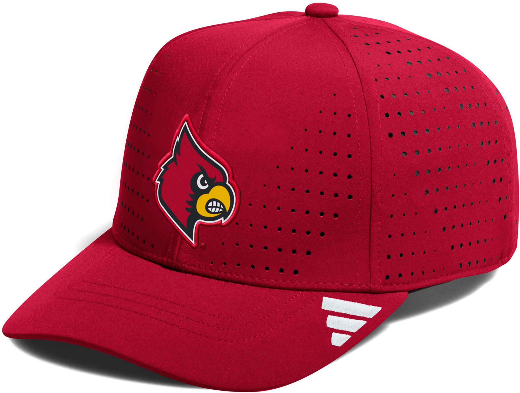 adidas Adult Louisville Cardinals Structured Adjustable Performance Hat