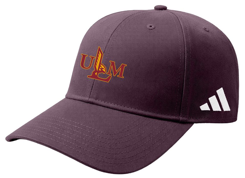 adidas Adult Louisiana-Monroe Warhawks Maroon Washed Slouch Adjustable Hat