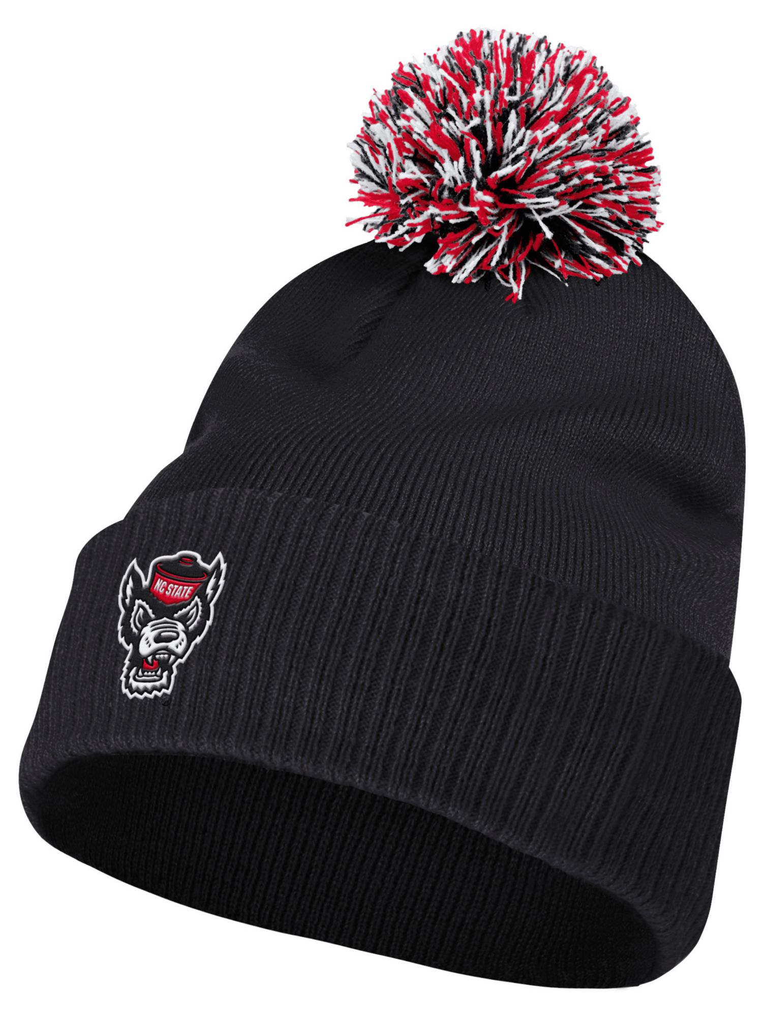 adidas Adult NC State Wolfpack Locker Room Beanie, Men's, Black