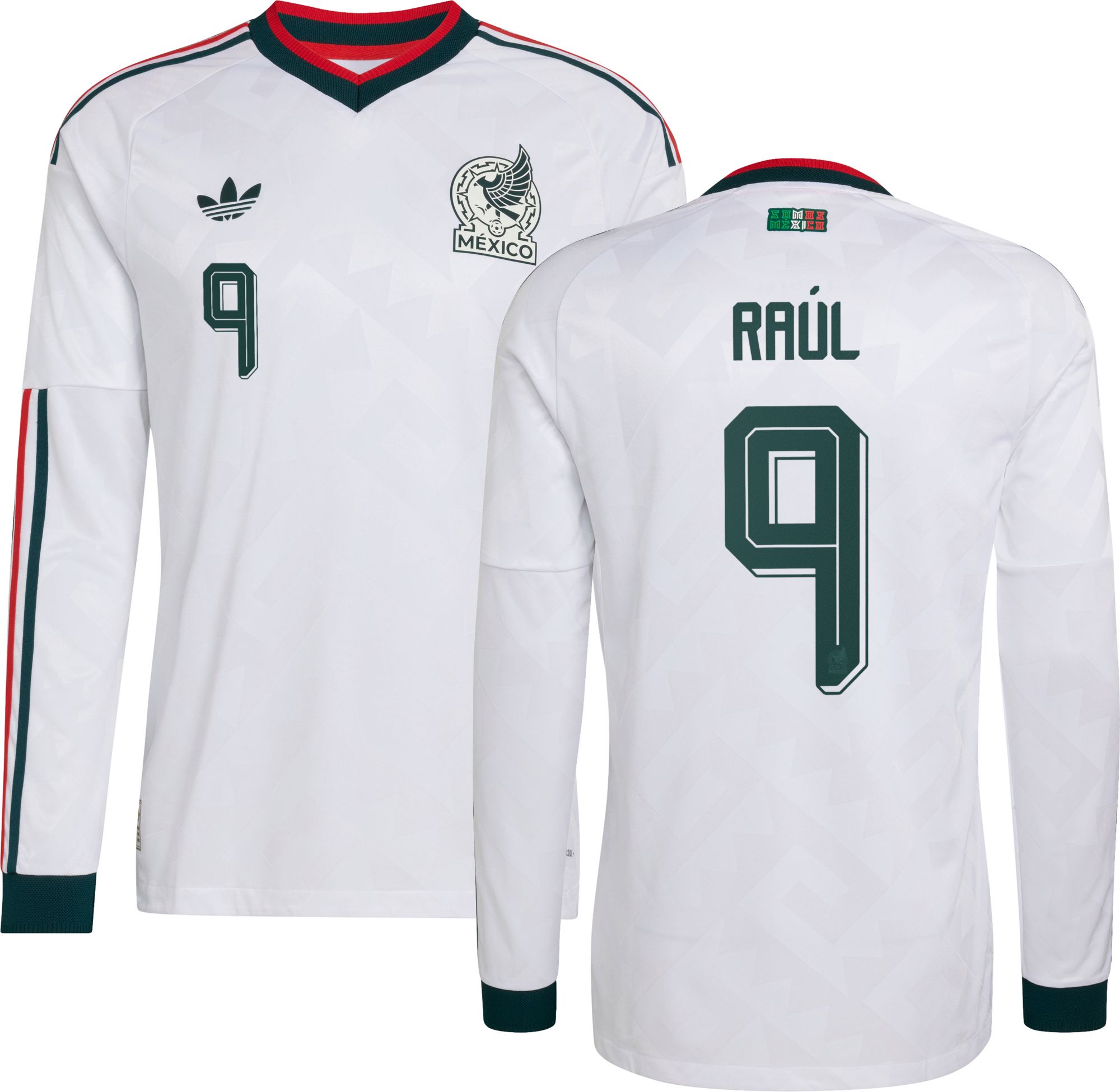 adidas Adult Mexico Raul Jimenez #9 Away Long Sleeve Authentic Jersey