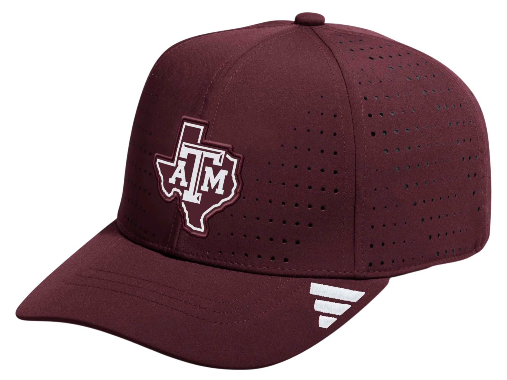 adidas Adult Texas A&amp;M Aggies Structured Adjustable Performance Cap