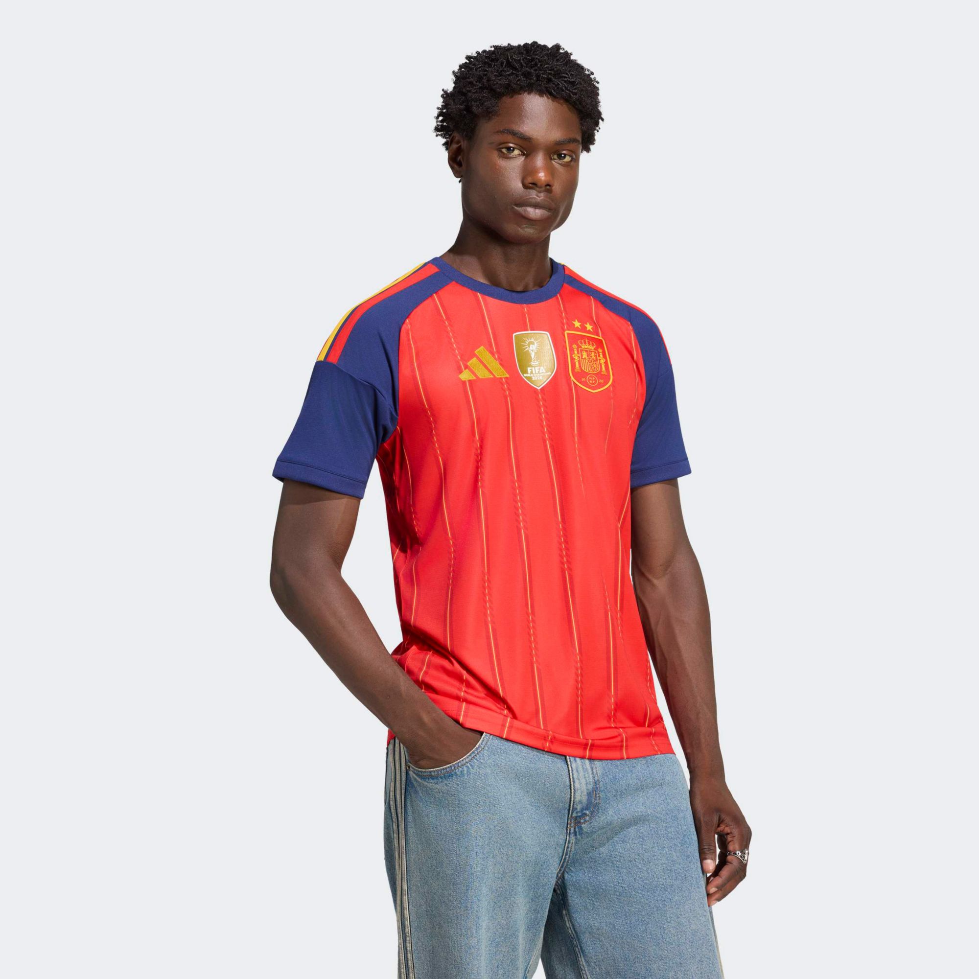 adidas Adult Spain 2-Star Home Replica Jersey