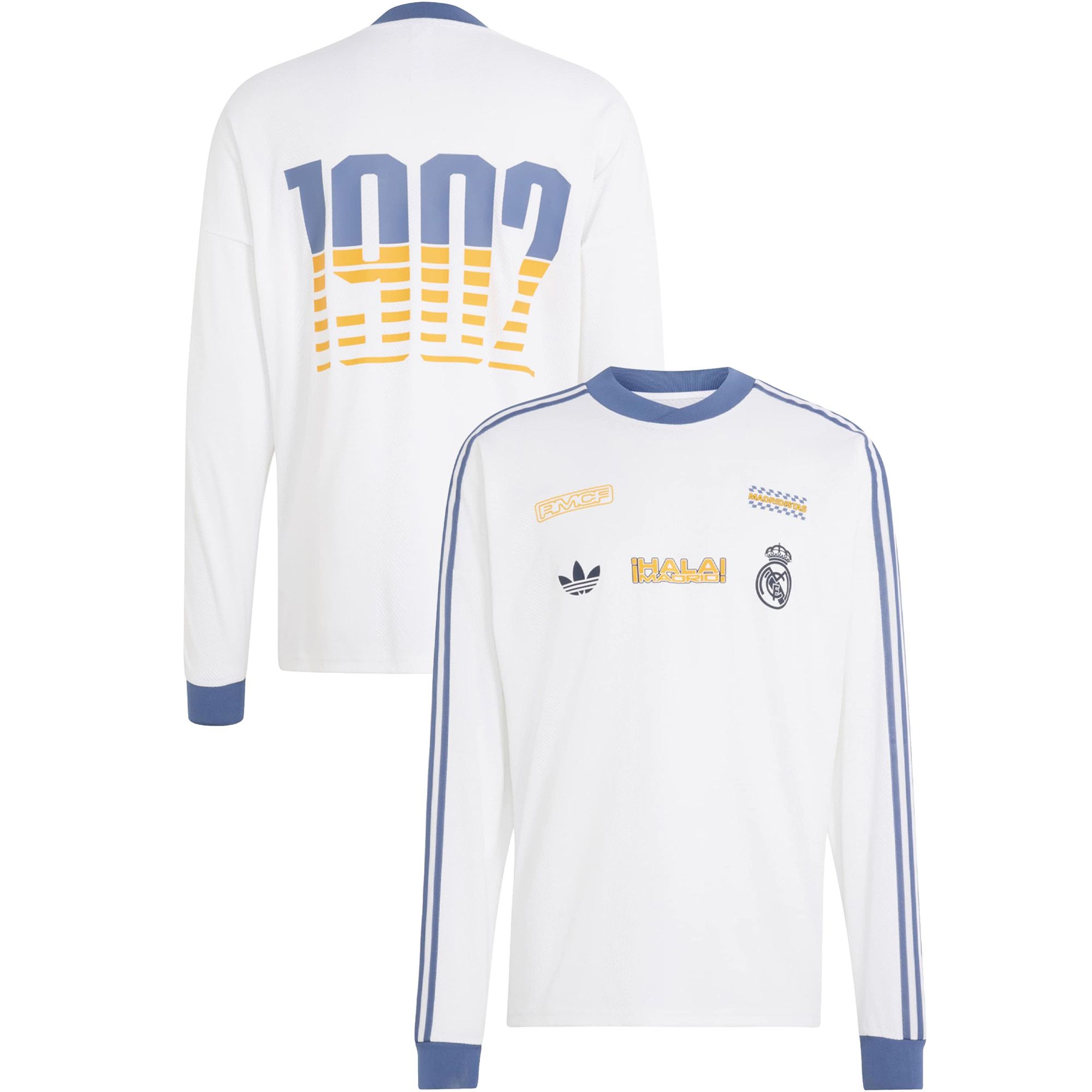 adidas Adult Real Madrid 2026 Lifestyle Long Sleeve Jersey