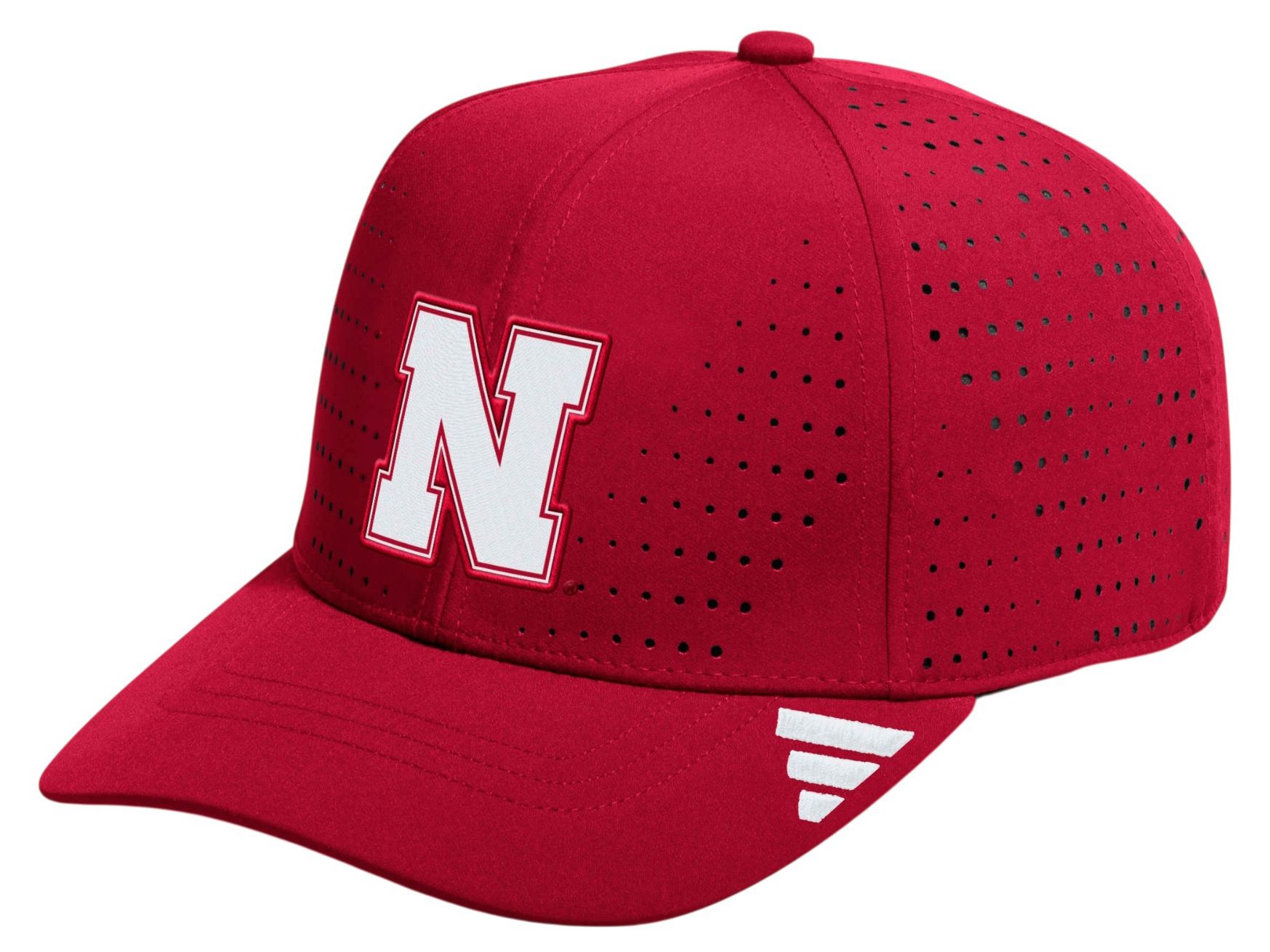 adidas Adult Nebraska Cornhuskers Structured Adjustable Performance Cap
