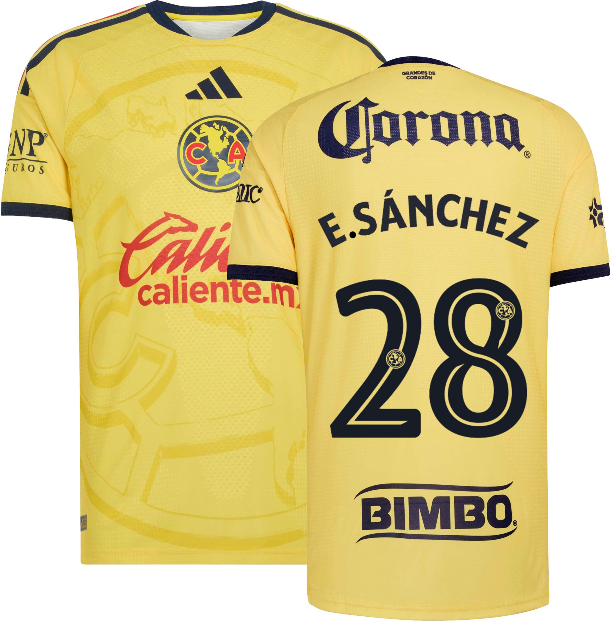adidas Adult Club America Erick Sanchez 2026 Home Authentic Jersey