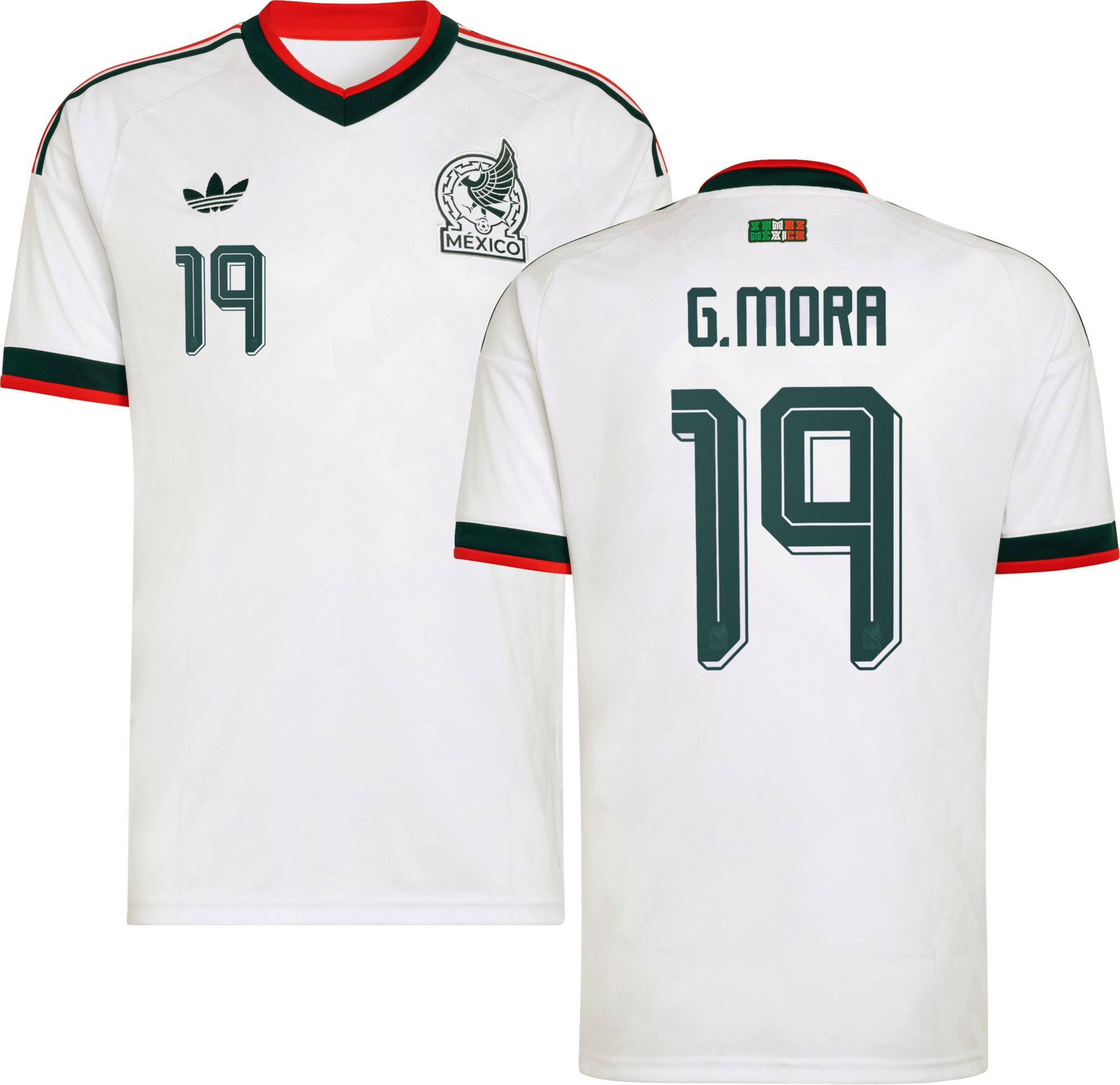 adidas Adult Mexico Gilberto Mora #19 2026 Away Replica Jersey