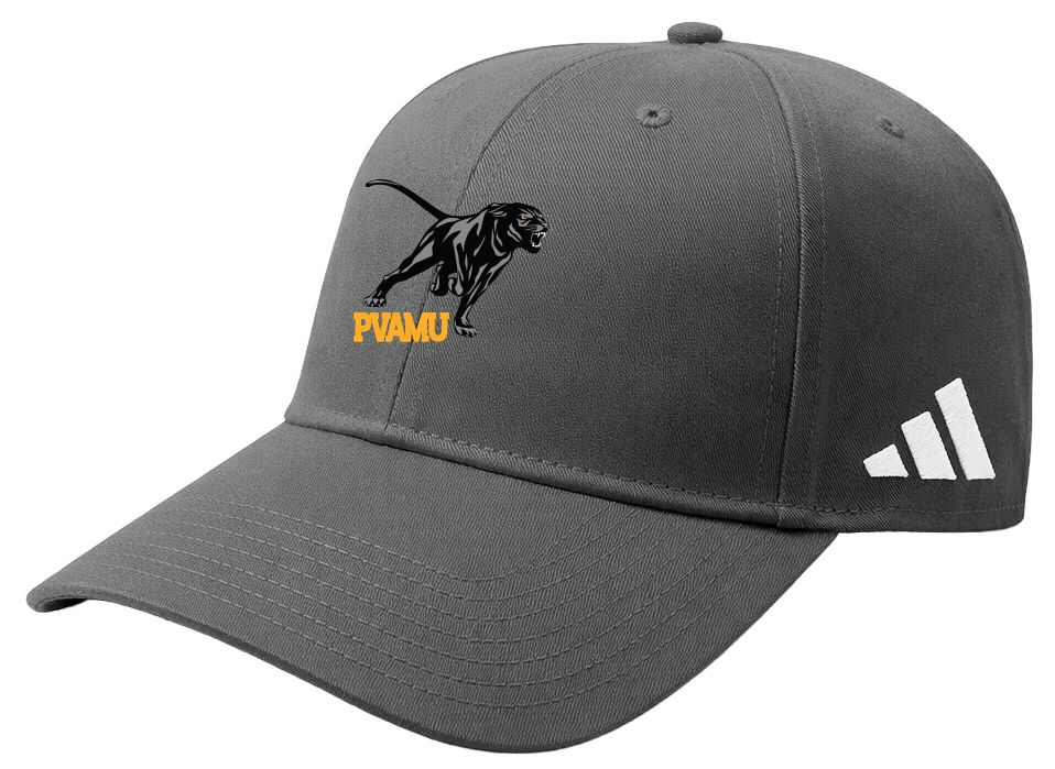 adidas Adult Prairie View A&M Panthers Grey Washed Slouch Adjustable Hat, Men's, Gray