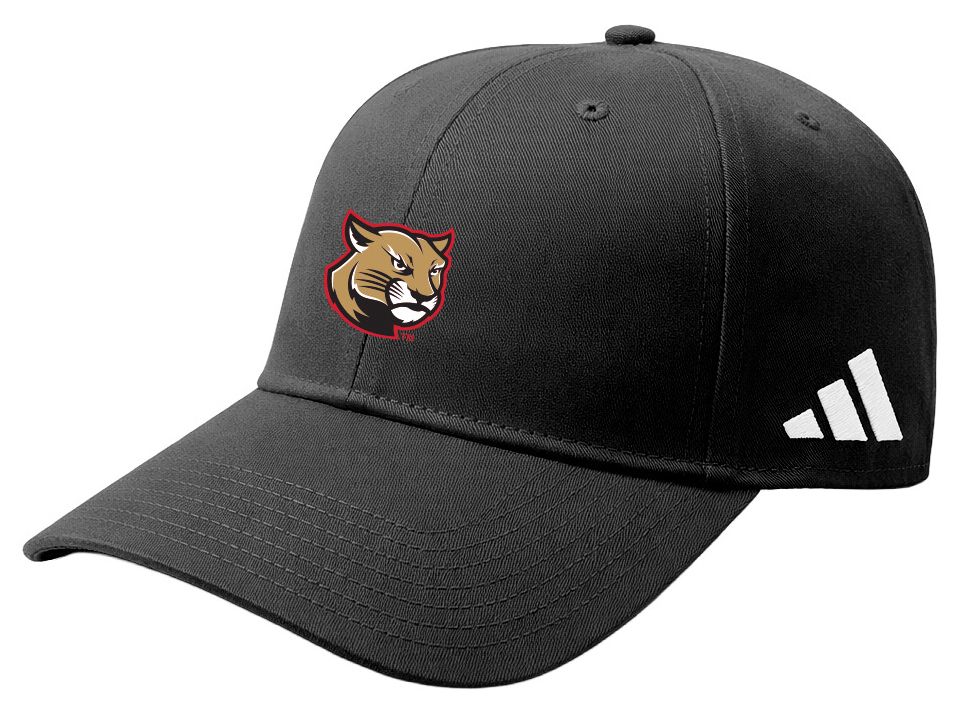 adidas Adult SIU Edwardsville Cougars Black Washed Slouch Adjustable Hat, Men's
