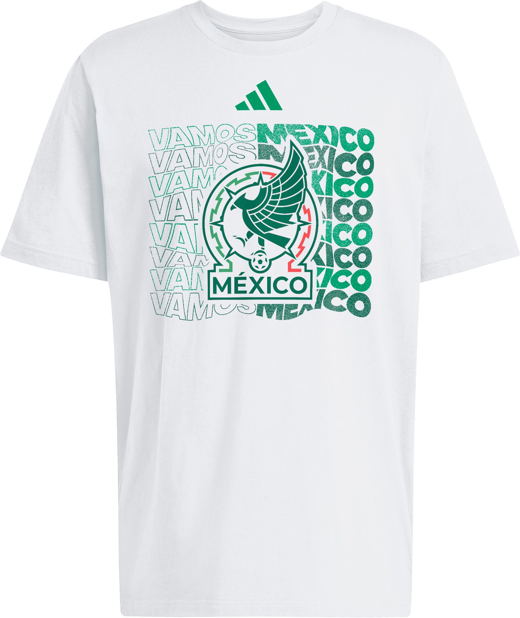 adidas Adult Mexico White Graphic T-Shirt