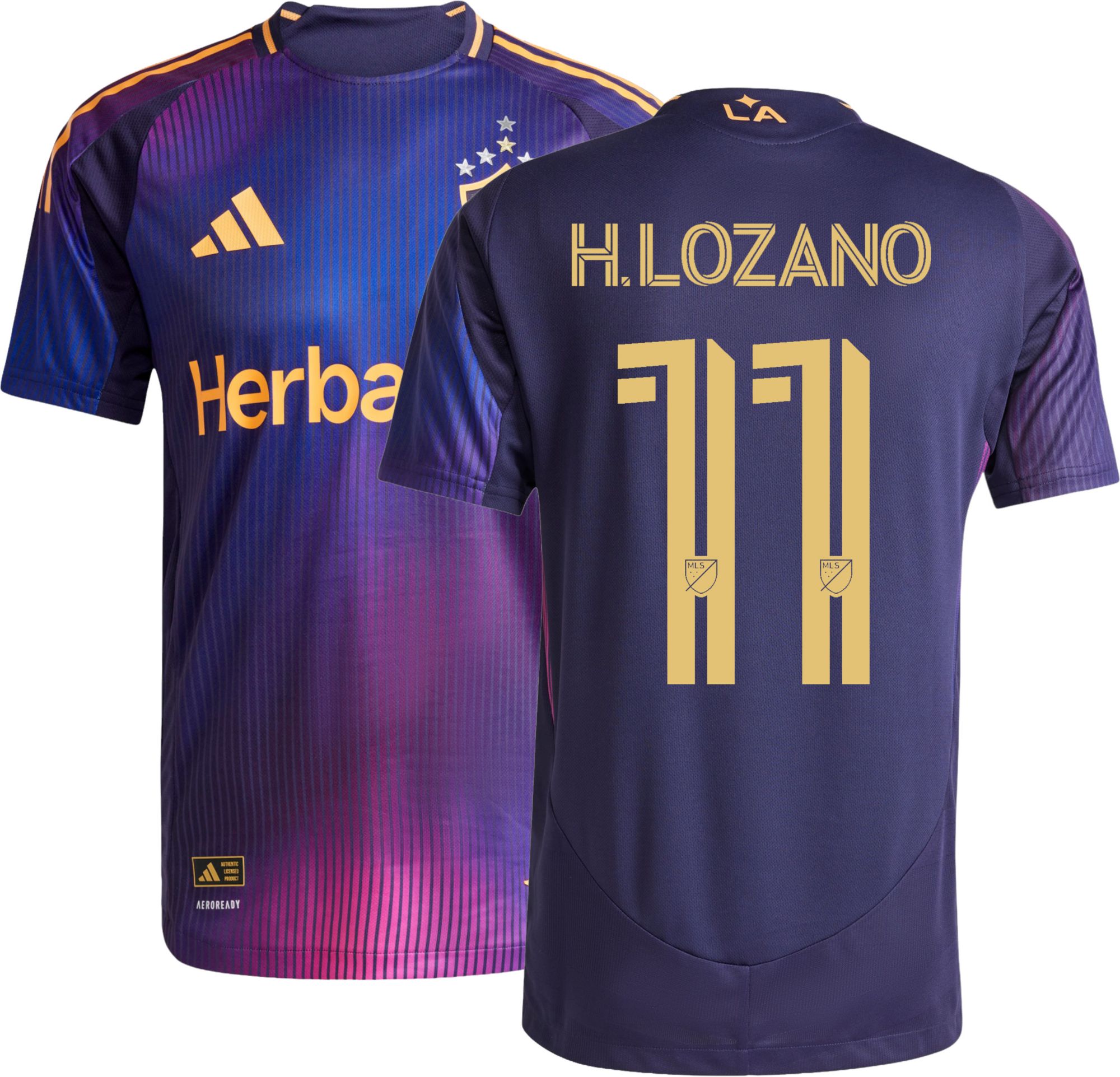 adidas Adult LA Galaxy Hirving Lozano 2025 Secondary Authentic Jersey