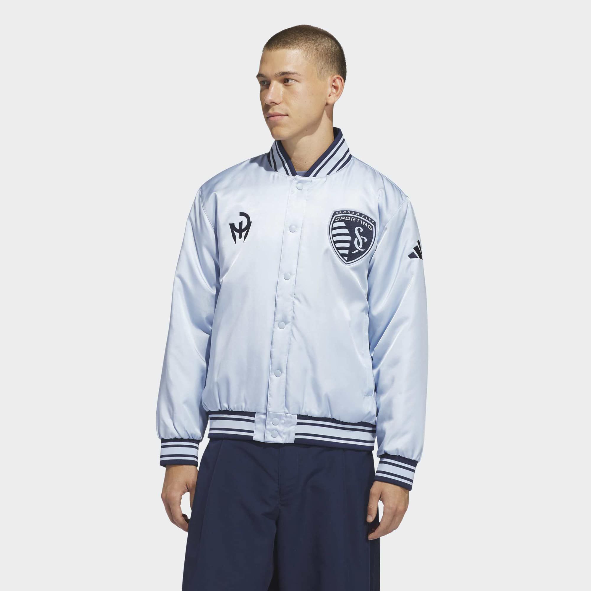 adidas Adult Sporting Kansas City U.S. Sports Varsity Jacket